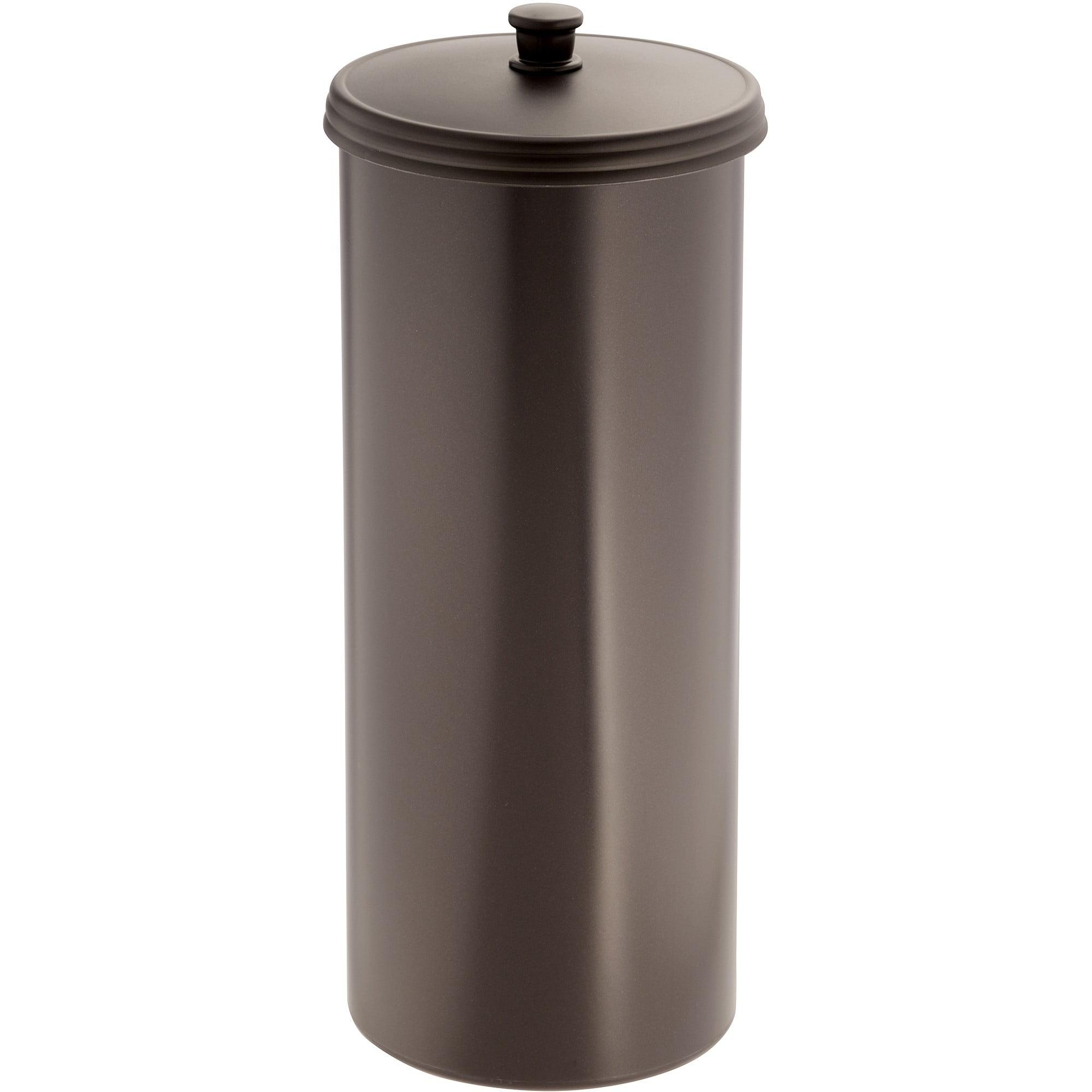 iDesign Plastic Toilet Tissue Holder Stand, The Kent Collection - Hold 3 Rolls of Toilet Paper, 6.5" x 15.5"