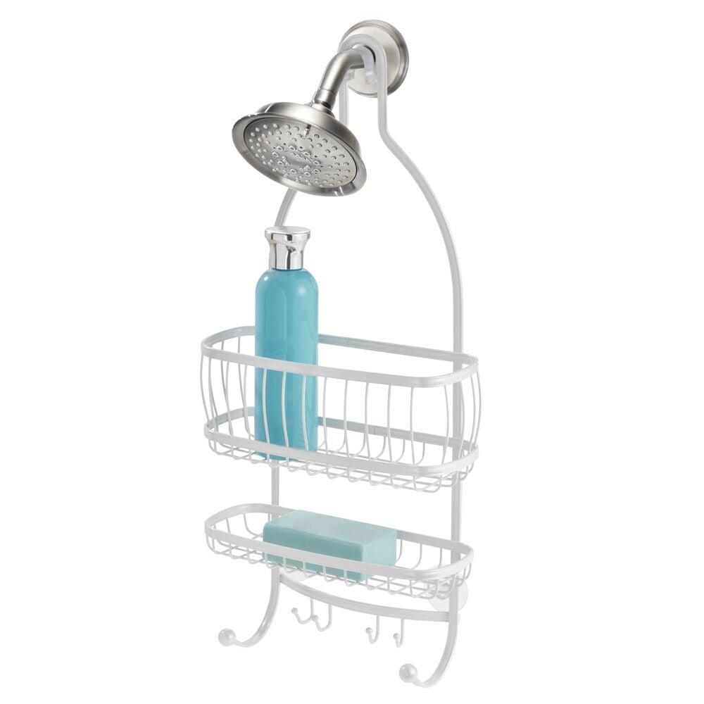 iDesign Metal Extra-Wide Hanging Shower Caddy, The York Collection – 10" x 4" x 22"