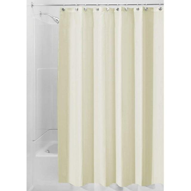 iDesign 72 in. H X 72 in. W Sand Solid Shower Curtain Liner Polyester