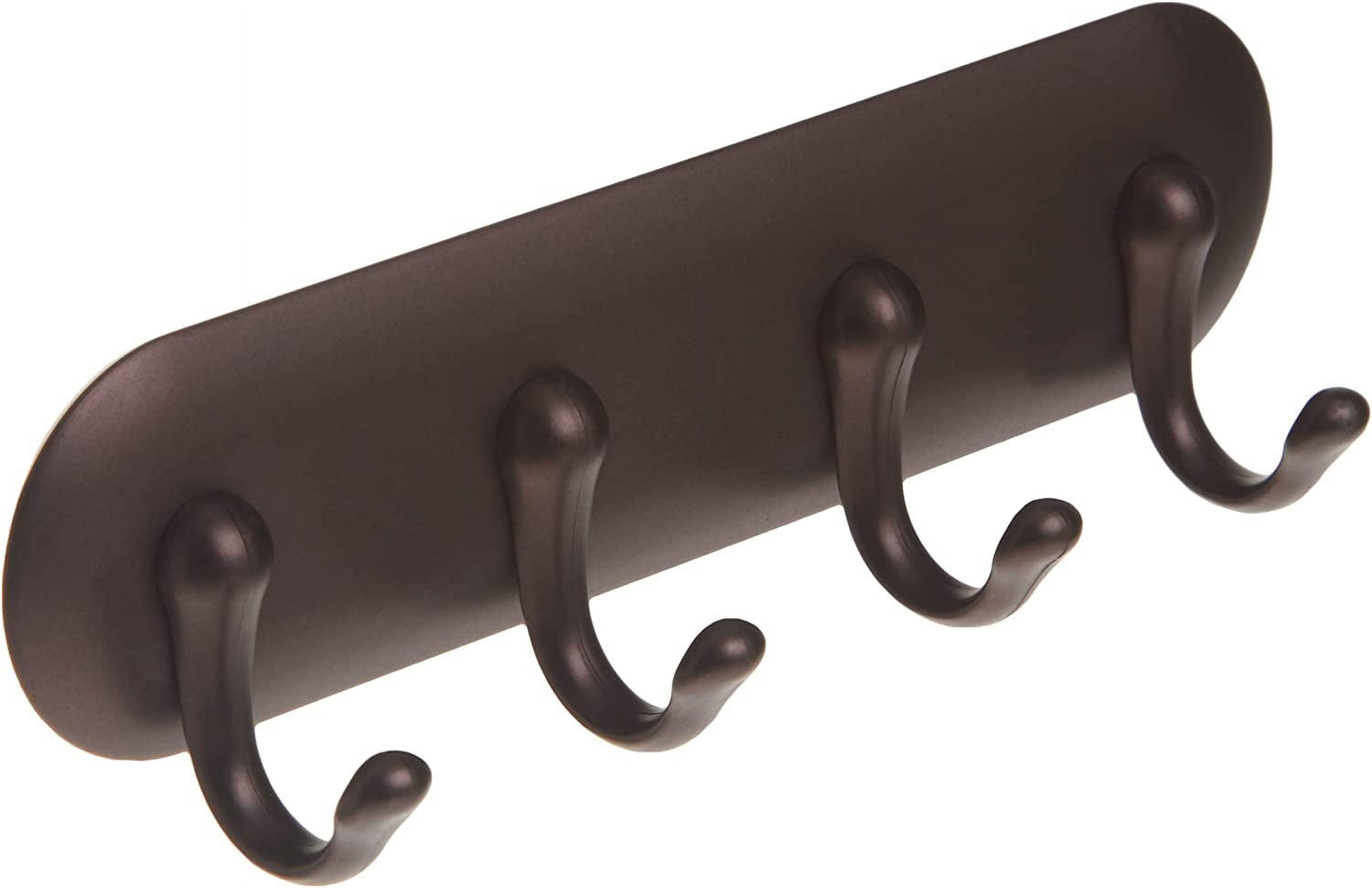 Small Bronze Metal and Plastic Self-Adhesive Key Rack