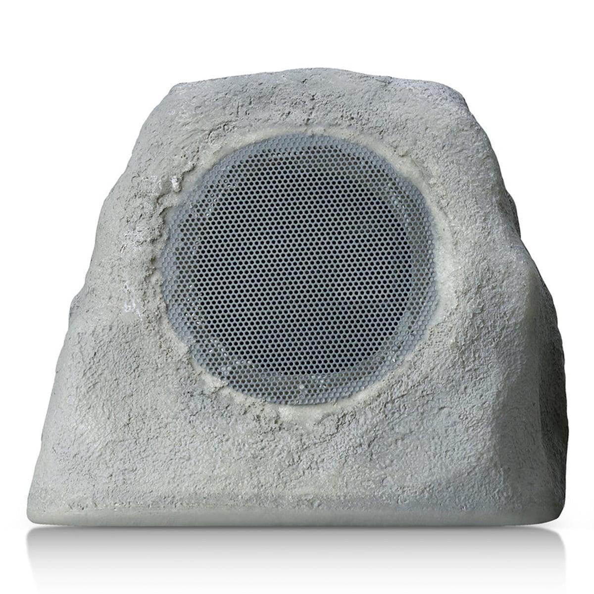 Gray Outdoor Wireless Bluetooth Rock Speaker with LED Lighting