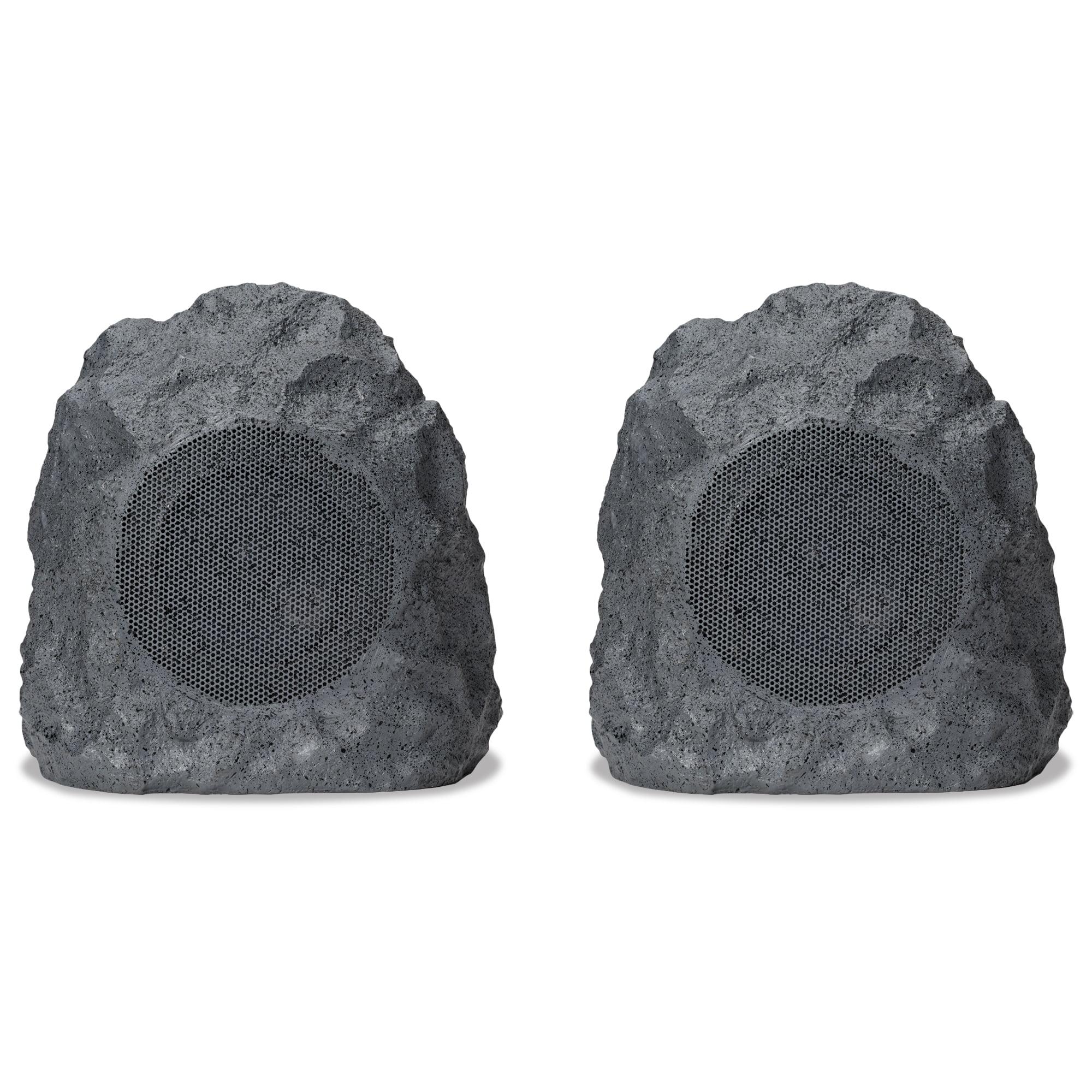 iLive ISBW422G Outdoor Bluetooth 20 Watts Power Rock Speakers with 2 USB charging cable, Gray