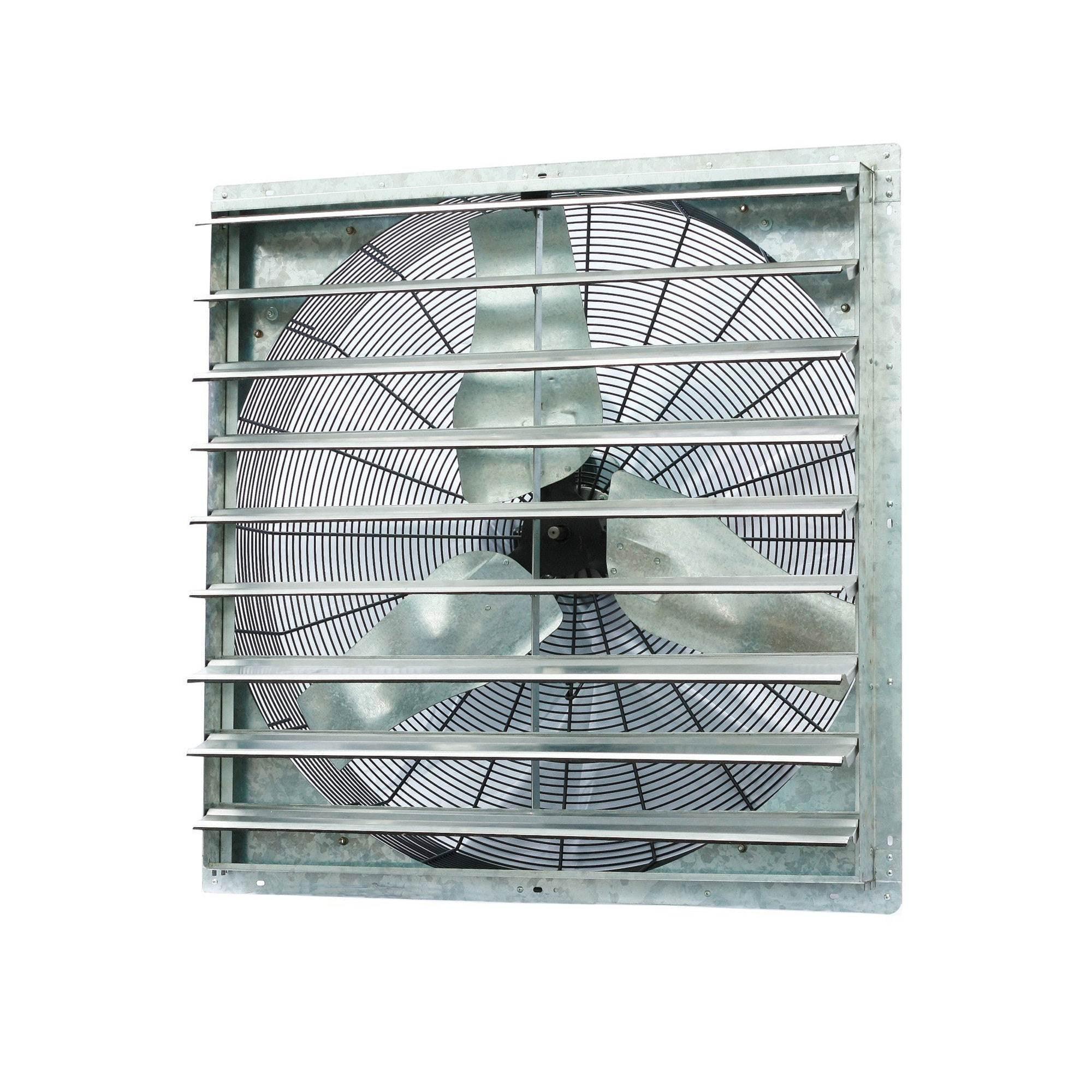 BreezeMaster 36" Industrial Wall-Mounted Exhaust Fan with Auto Shutters