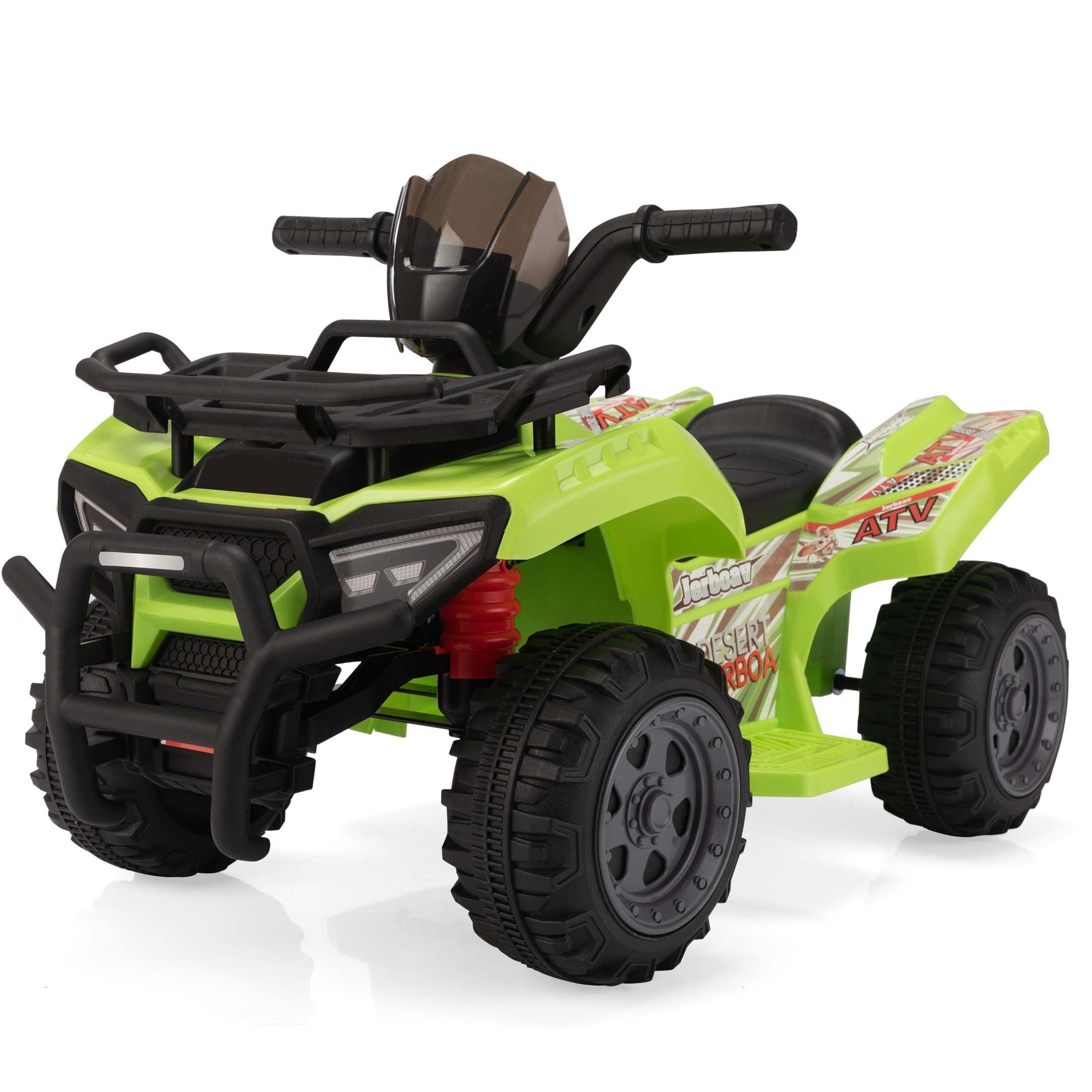 YYAo Ride on Car Truck,6V Kids Ride-On ATV Car, Powered 4-Wheeler Quad w/ Music Horn USB MP3, 1.9 MPH Max Speed, Electric Vehicle Toy for Children 18-48 Months, Green