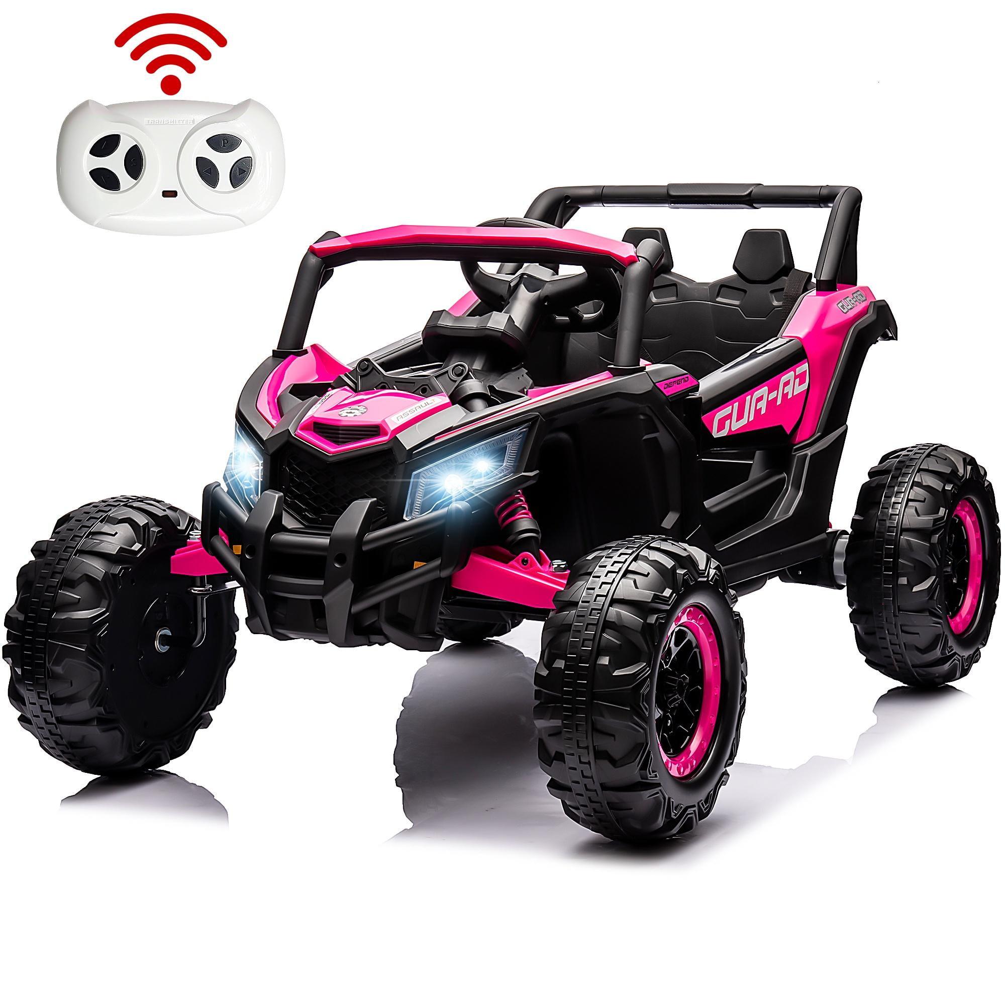 24V Kids Ride on Toy , 2WD Electric Ride on Car for Kids with Remote Control, Bluetooth,and Music, Pink