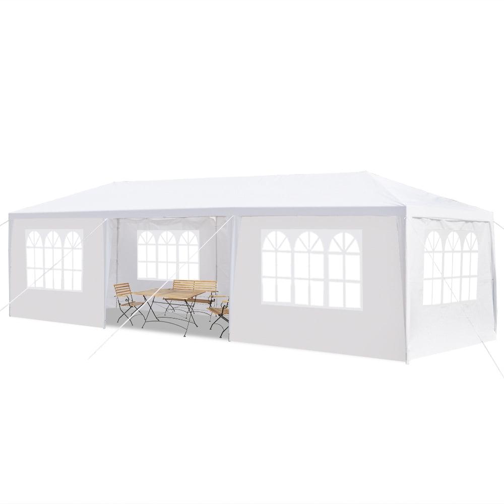 Ktaxon 10' x 30' Canopy Party Outdoor Wedding Tent Gazebo 7 Walls Pavilion White