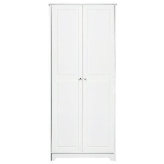 Ktaxon 2-Door Armoire with 5 shelves, Kitchen Pantry Storage Cabinet Wardrobe, 72" White