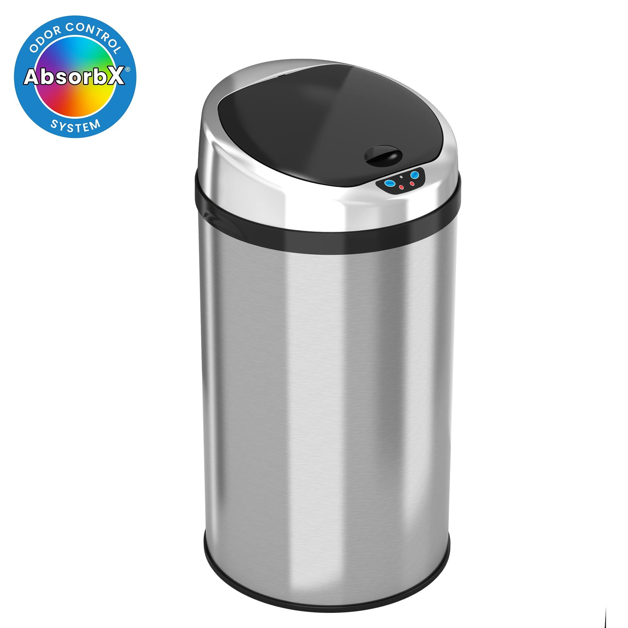 iTouchless Stainless Steel 8 Gallon Motion Sensor Trash Can