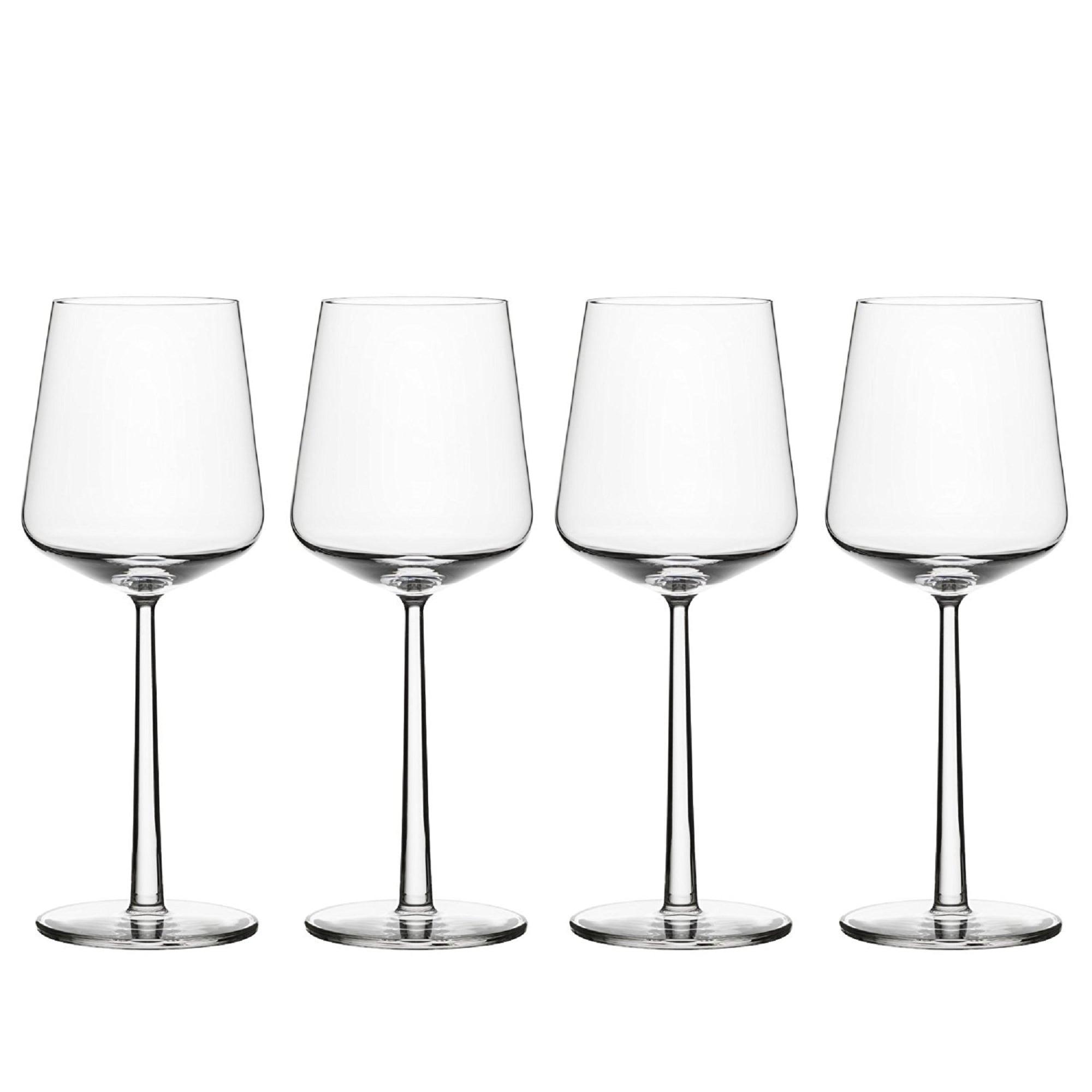 Essence Clear Lead-Free Glass Red Wine Glasses - Set of 4