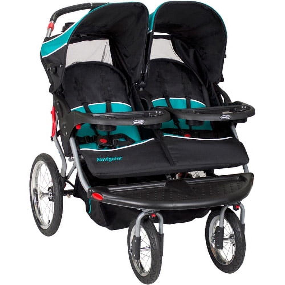 Baby Trend Navigator Double Jogger Stroller - Blue Tropic
