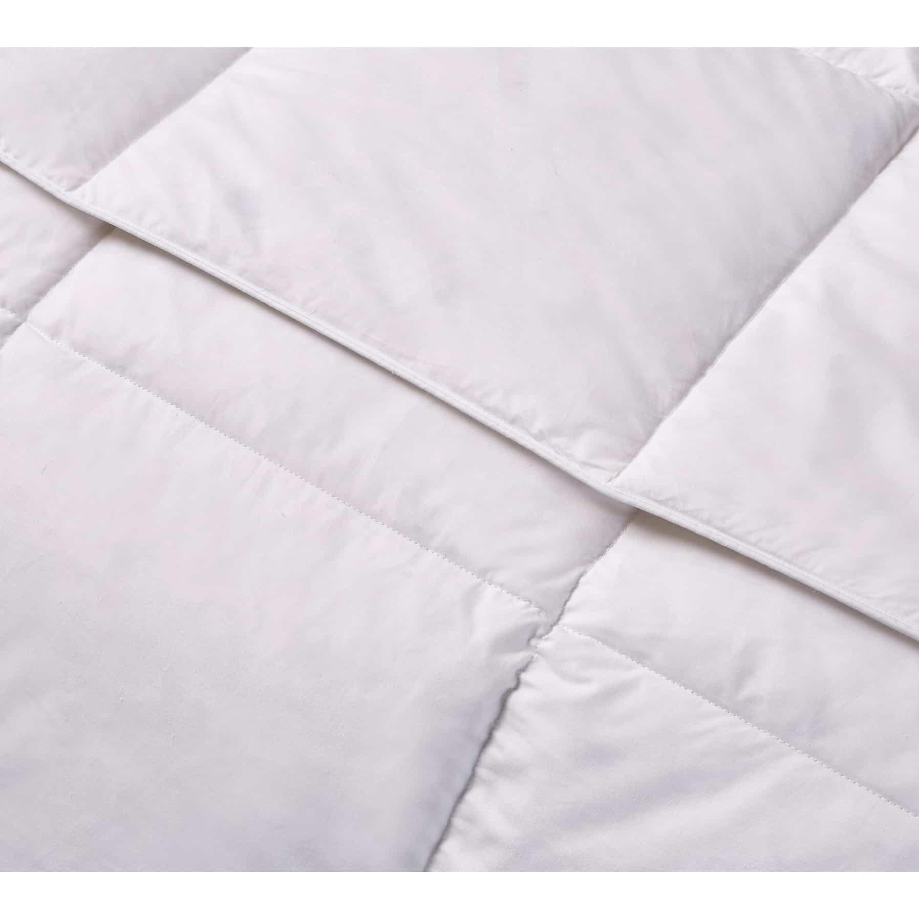 Blue Ridge Kathy Ireland 240 Thread Count Solid Cover White Goose Down And Feather Comforter - White