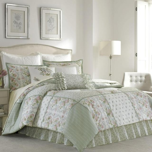 Laura Ashley Harper Green Cotton Comforter Set & Reviews | Wayfair