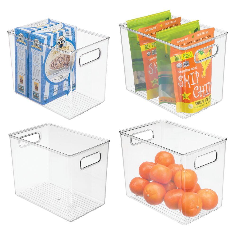 mDesign Plastic Kitchen Pantry Storage Organizer Container Bin