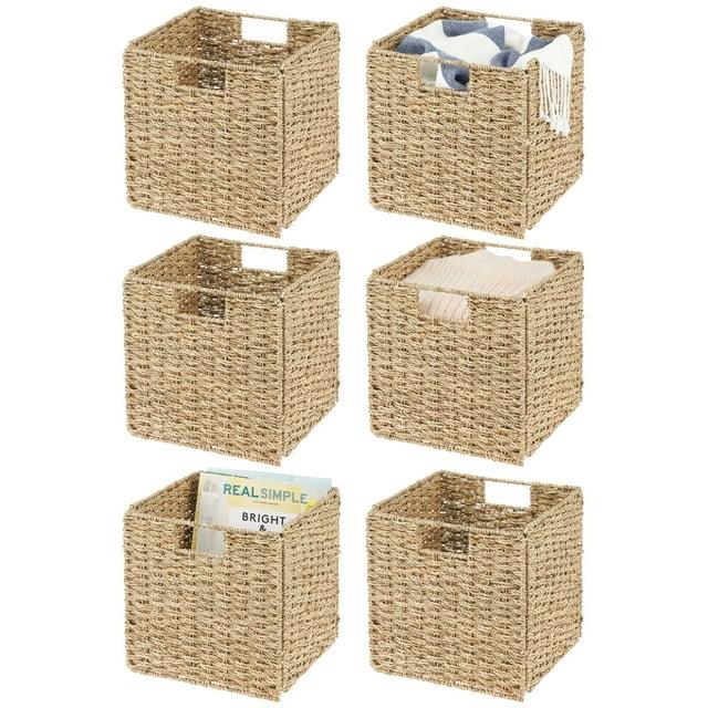mDesign Seagrass Cube Set (Set of 6)