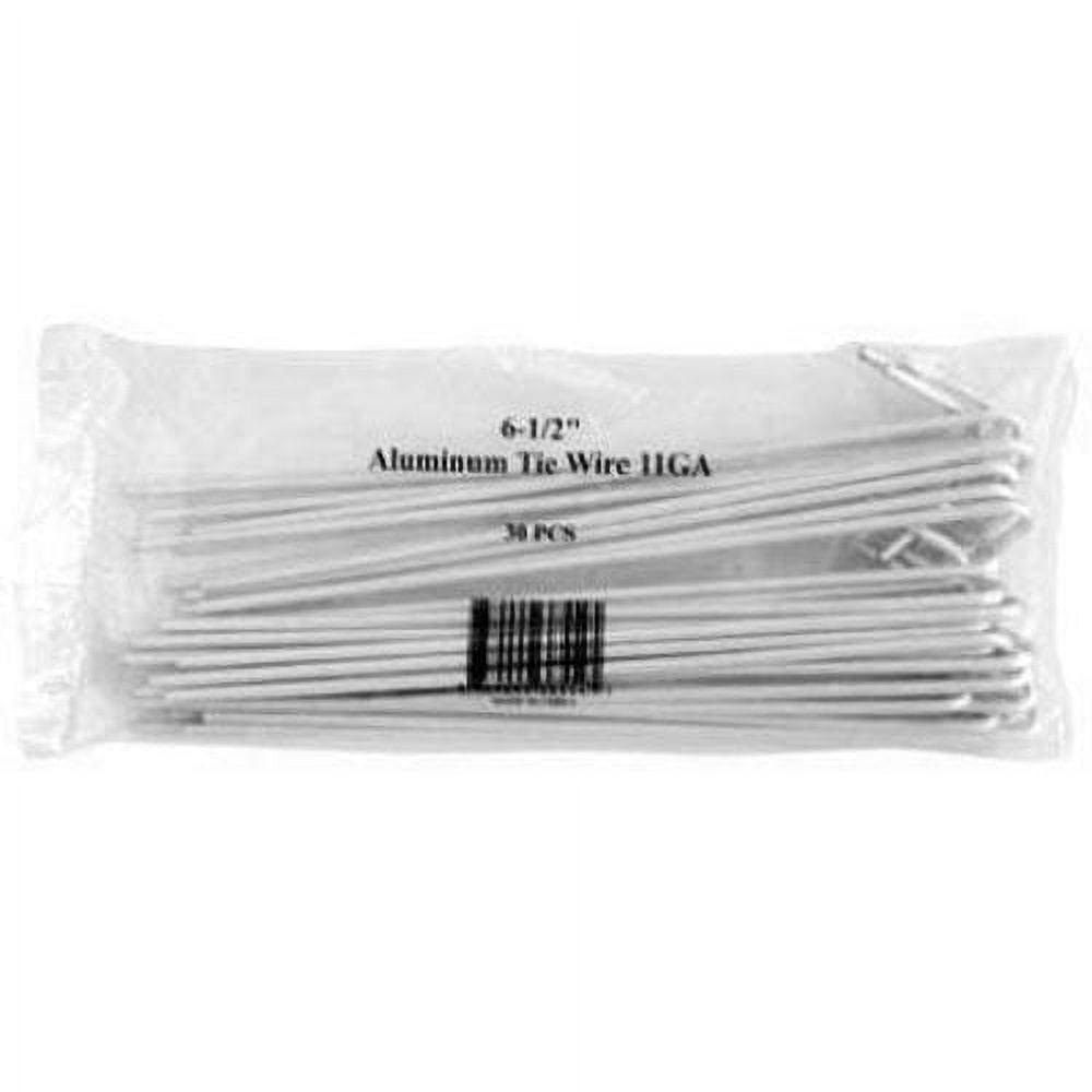 midwest air technologies 328554b 30 Pack, 6-1/2", 11 Gauge, Aluminum Fence Tie Wires