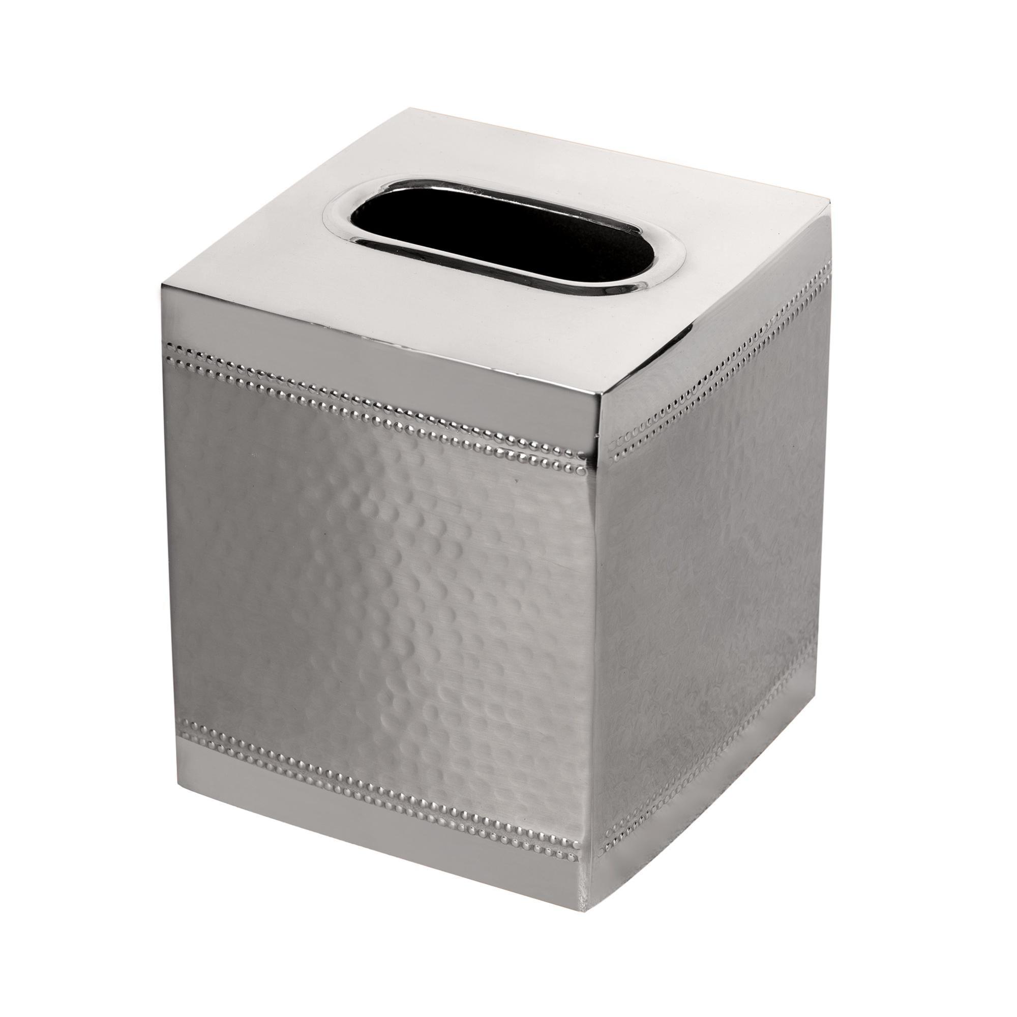 Hudson Stainless Steel Boutique Tissue Box Holder