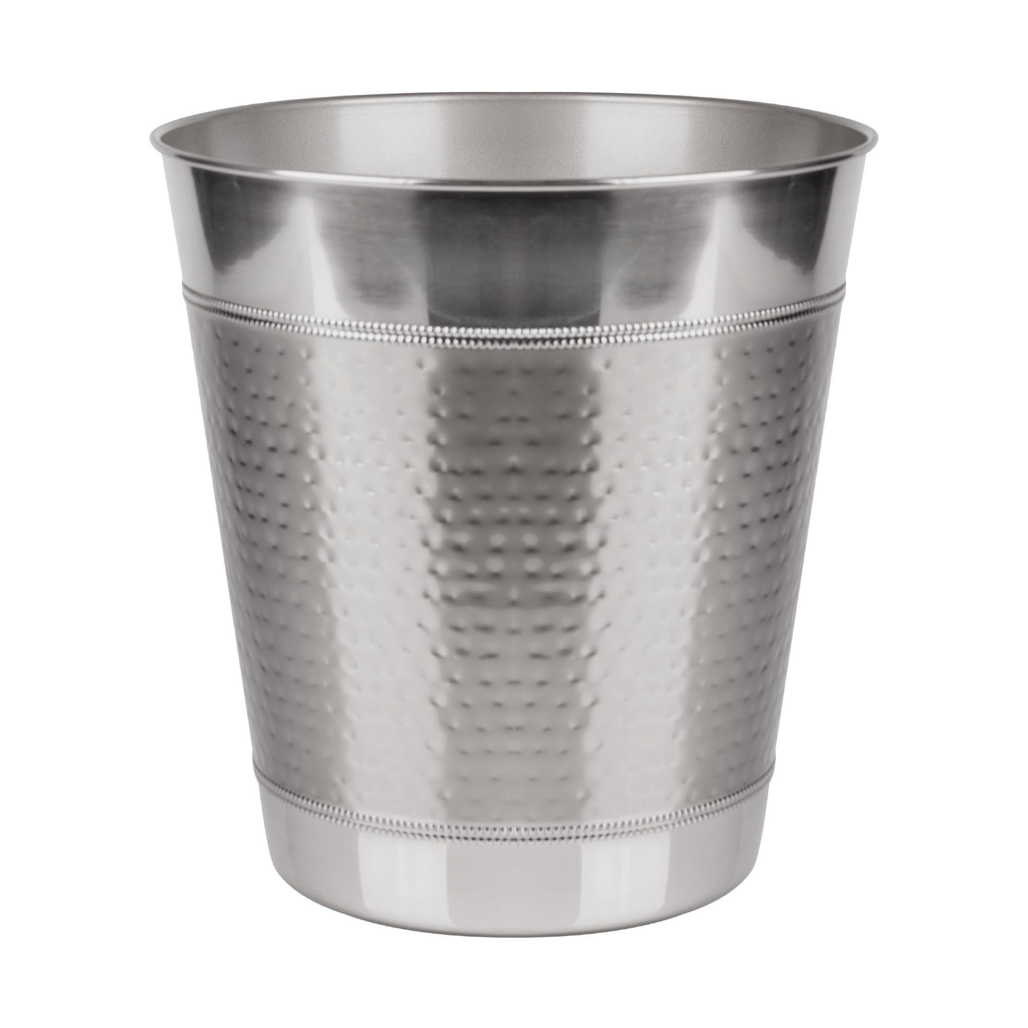 Hudson Bathroom Wastebasket - Nu Steel