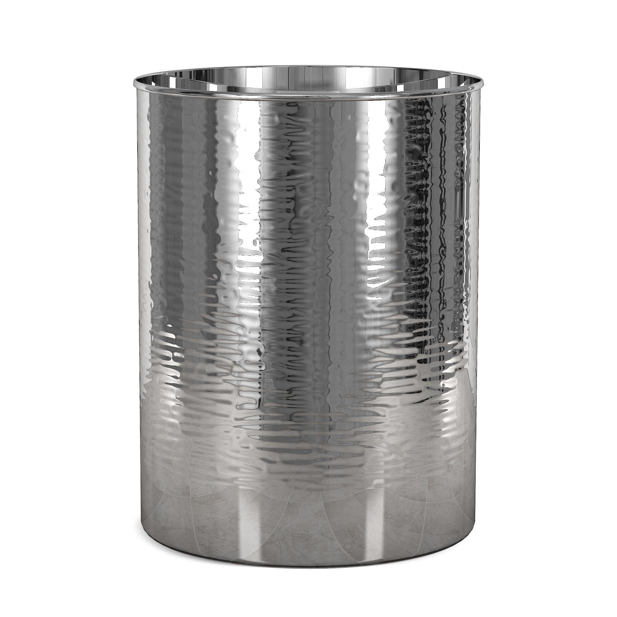 Metropolitan Metal Bathroom Wastebasket - Nu Steel