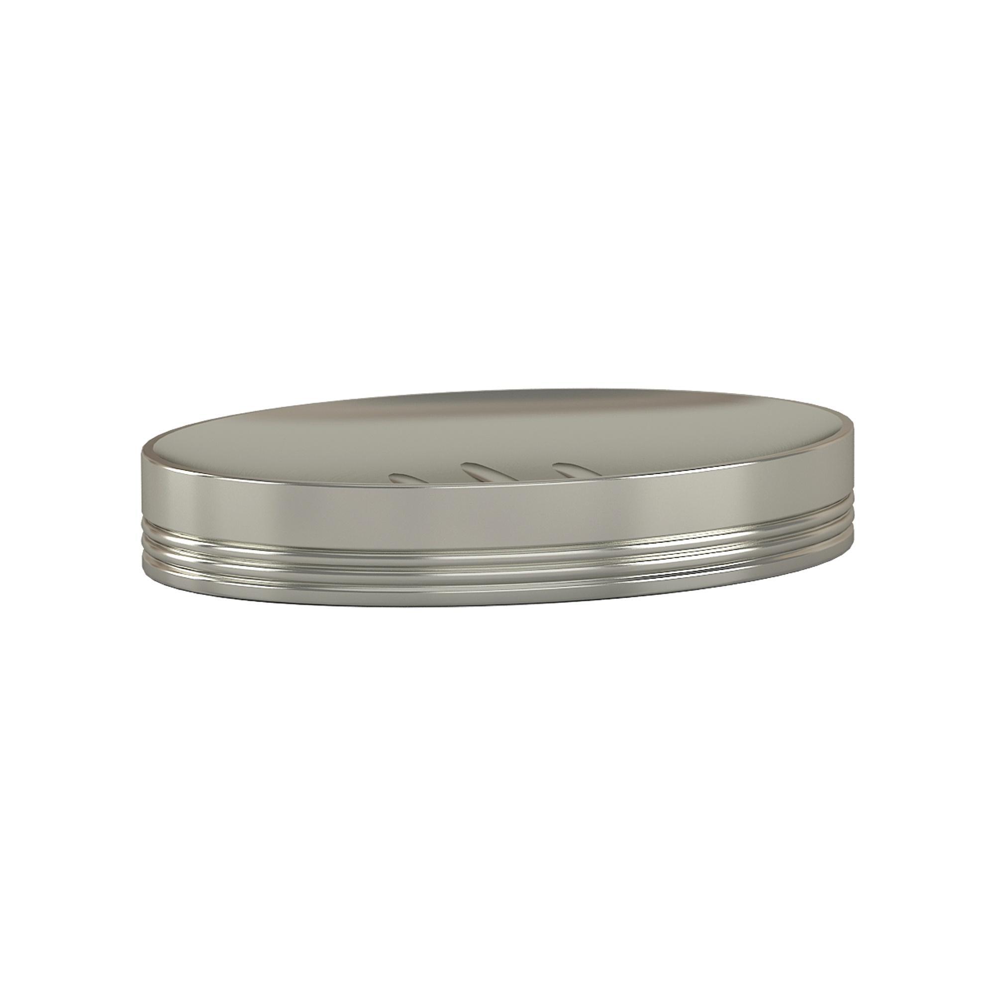 Special Metal Soap Dish Holder - Nu Steel: Bathroom Accessory, Pewter Finish, Easy to Clean