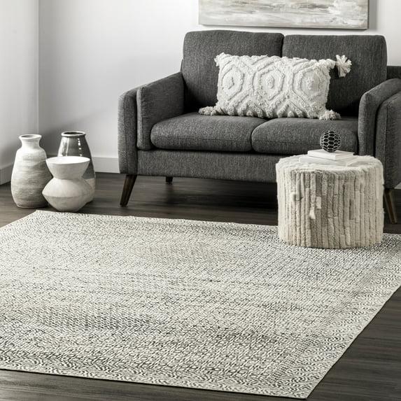 Nuloom Hart Abstract Pet Friendly Machine Washable Area Rug, 8' x 10', Grey