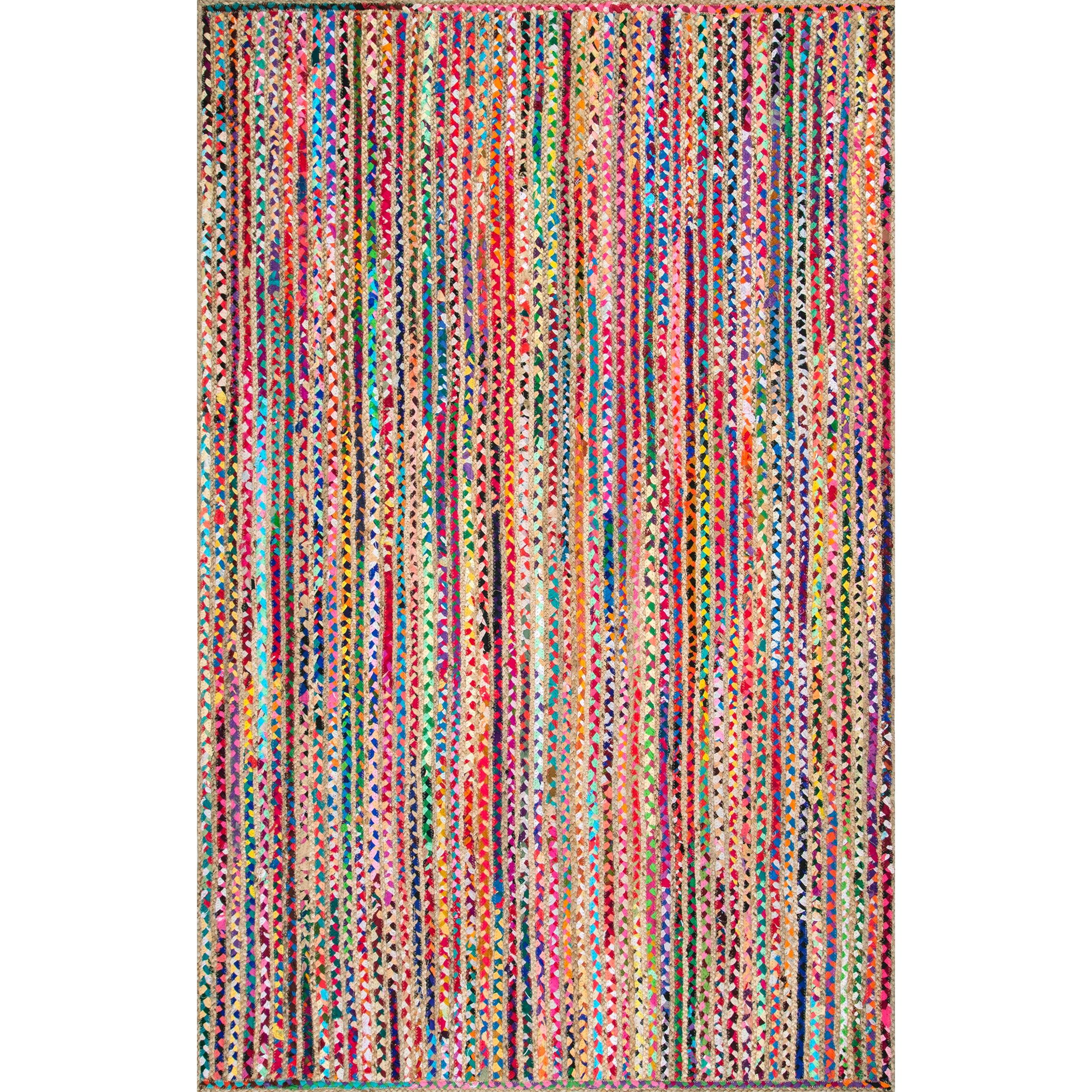 nuLOOM Aleen Bohemian Cotton/Jute Area Rug