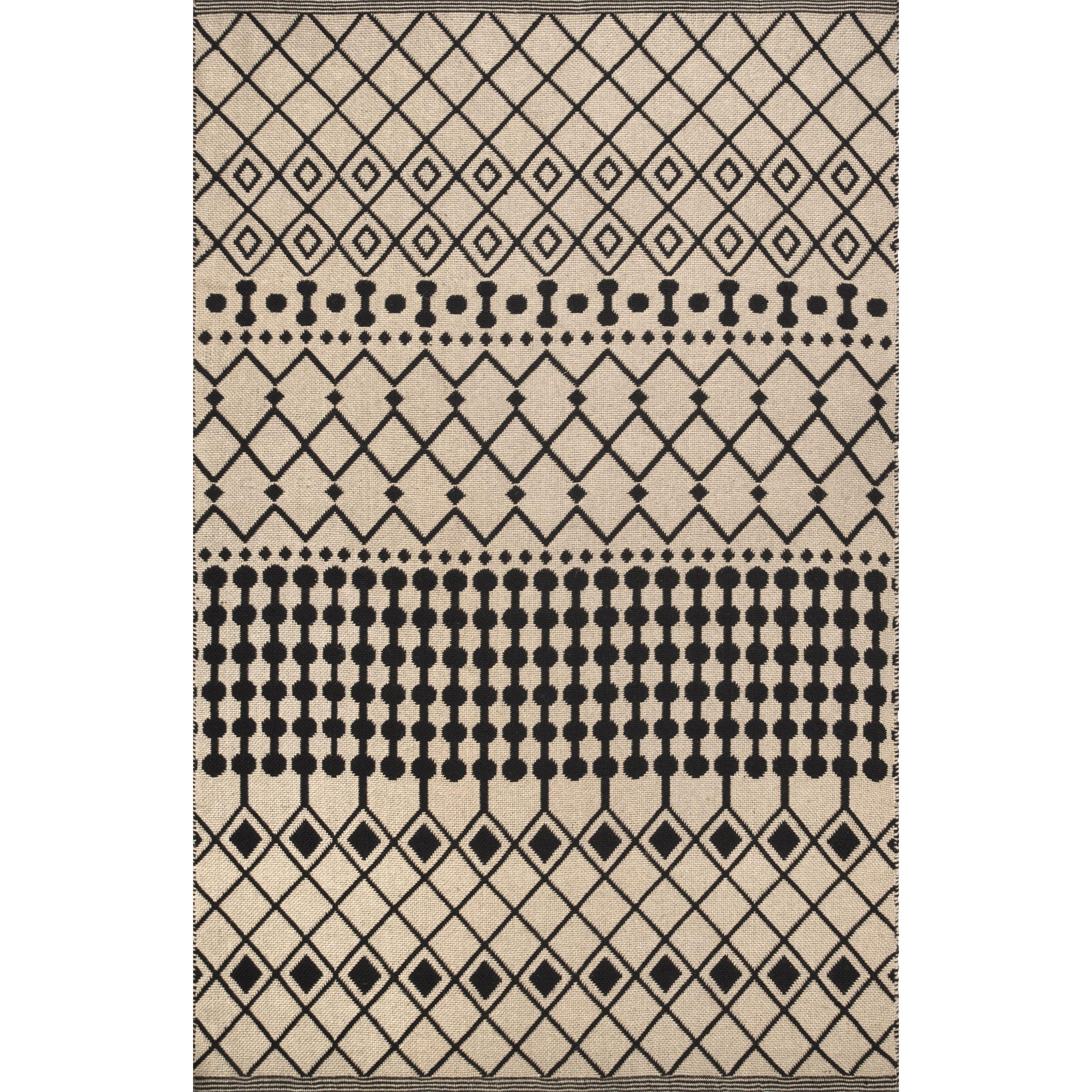 Natural Jute 5' x 8' Handmade Trellis Area Rug