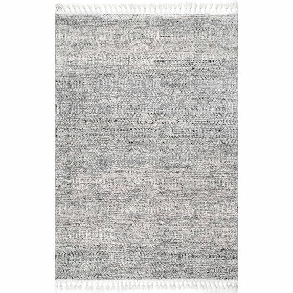 Nuloom Arielle Soft Trellis Textured Tassel Indoor Area Rug, 4' x 6'