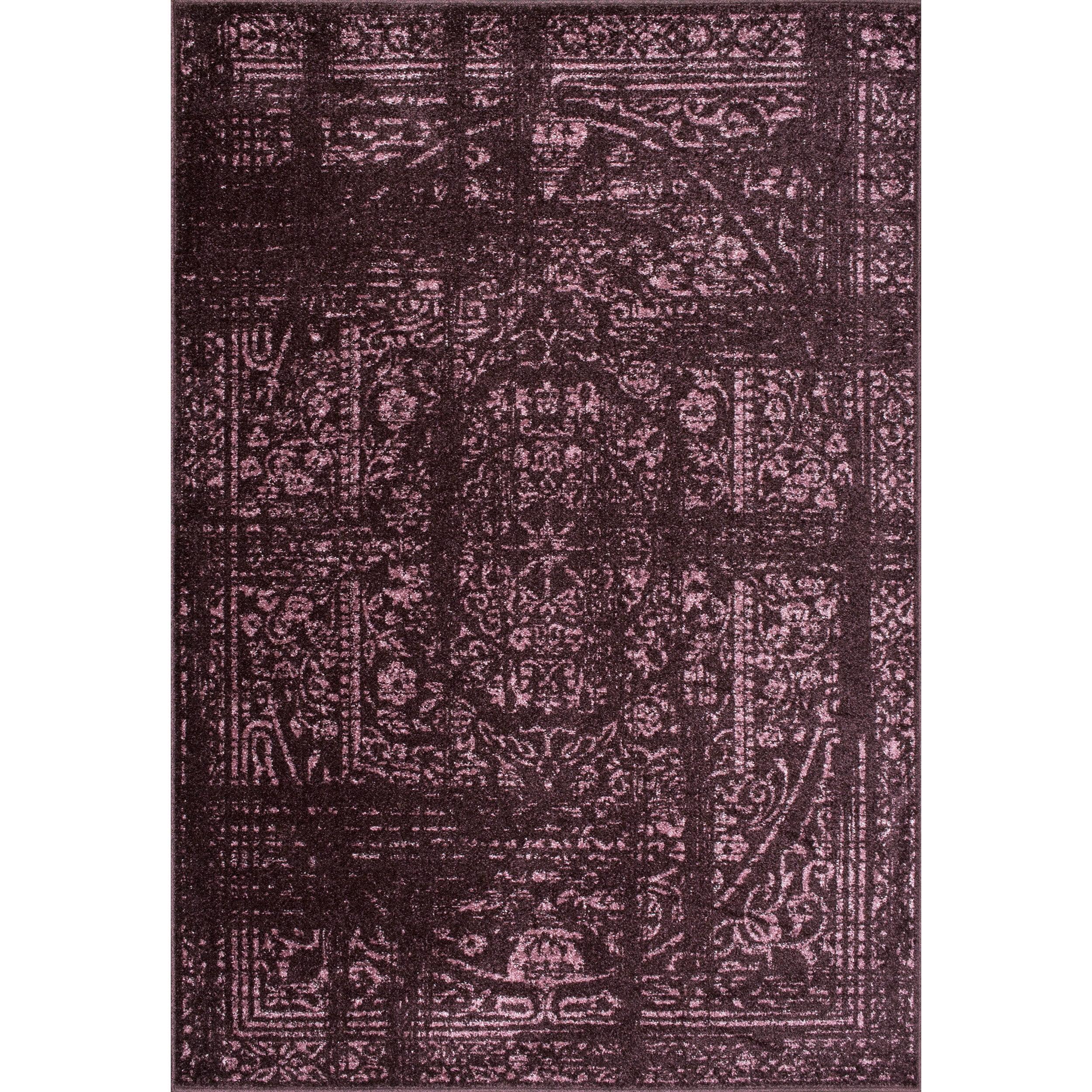 Nuloom Arlena Oriental/Persian 10x14 Indoor Area Rug for Living Room Bedroom Dining Room Kitchen, Burgundy/Pink
