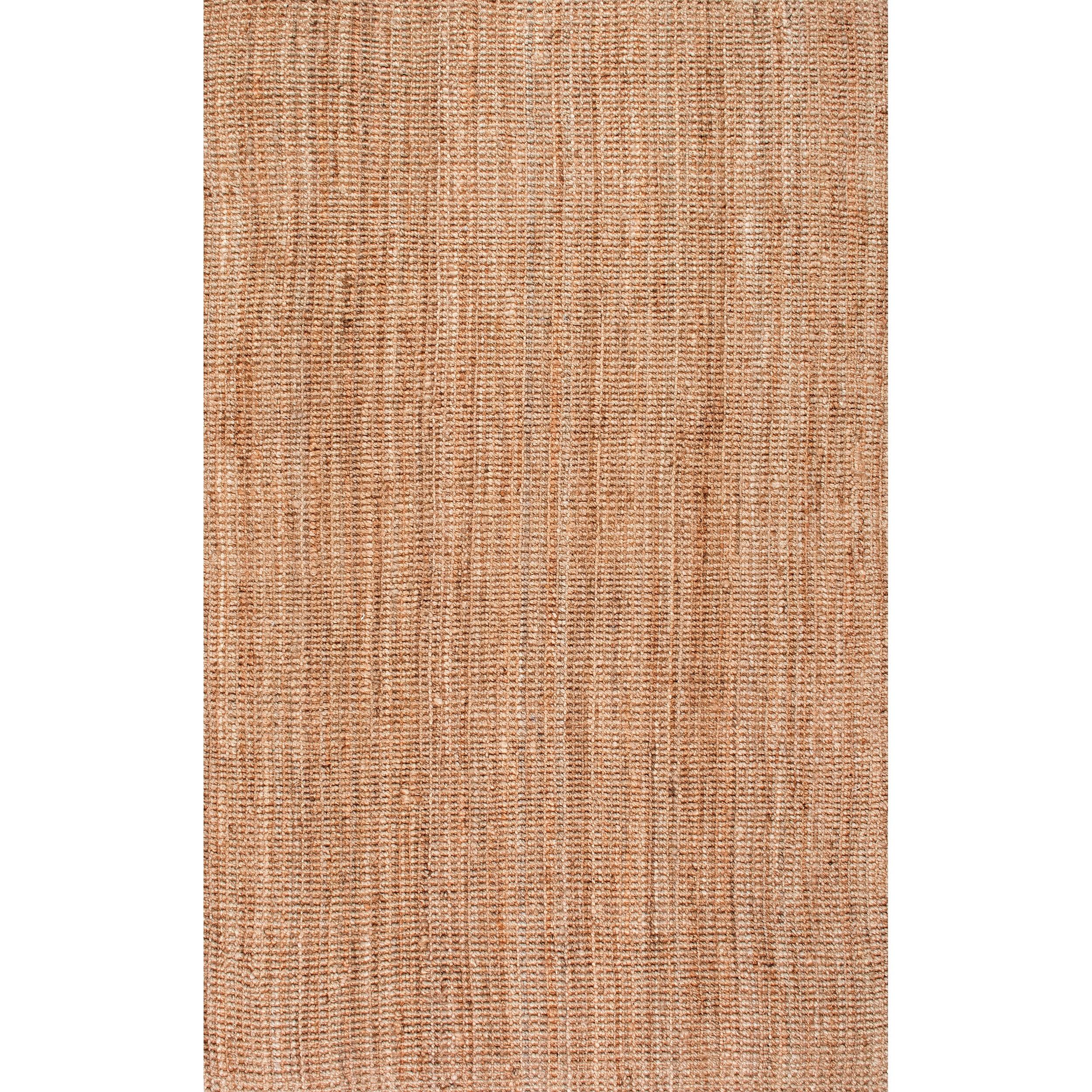 nuLOOM Ashli Solid Farmhouse Jute Area Rug