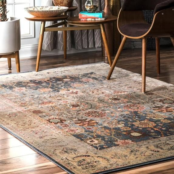 nuLOOM Betsy Traditional Floral Area Rug, 7' 10" x 11' 2", Blue
