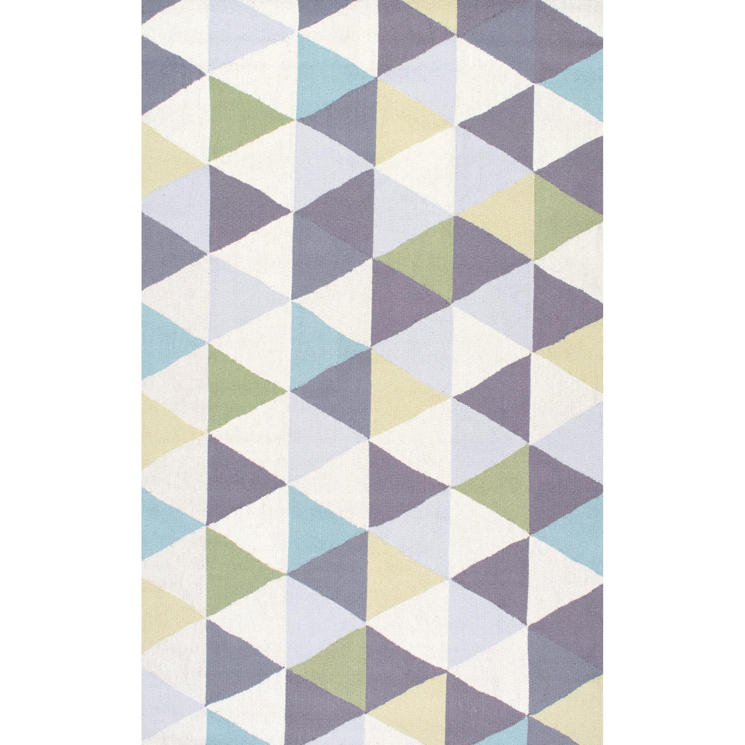 Bianca Triangles Area Rug Blue - nuLOOM