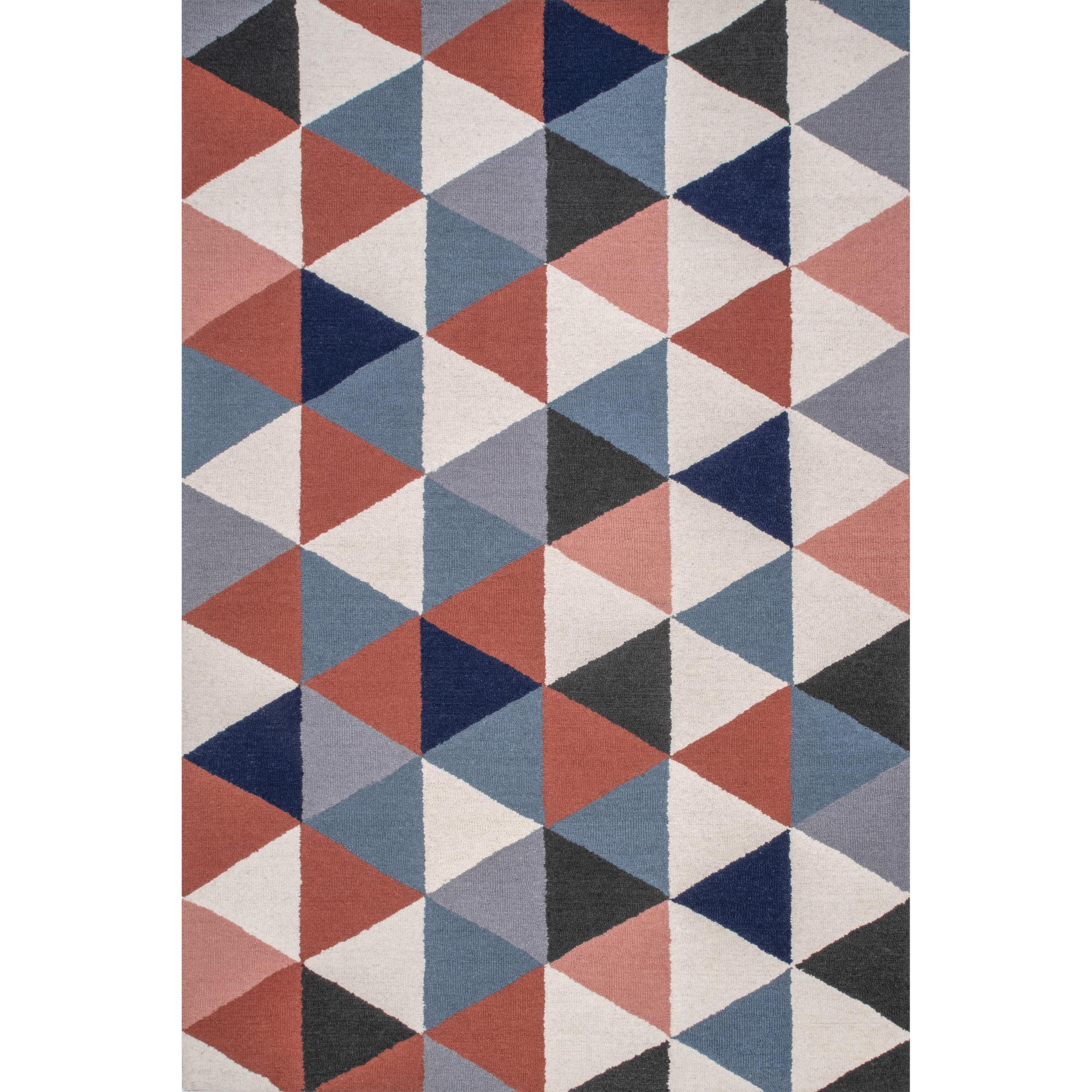 Bianca Triangles Area Rug Blue - nuLOOM