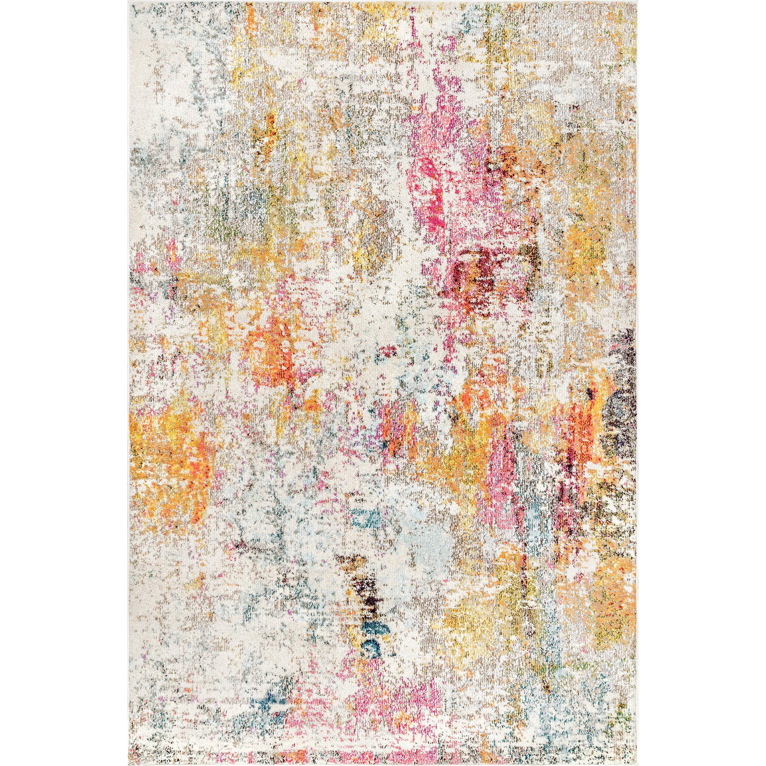 nuLOOM Cézanne Colorful Abstract Area Rug