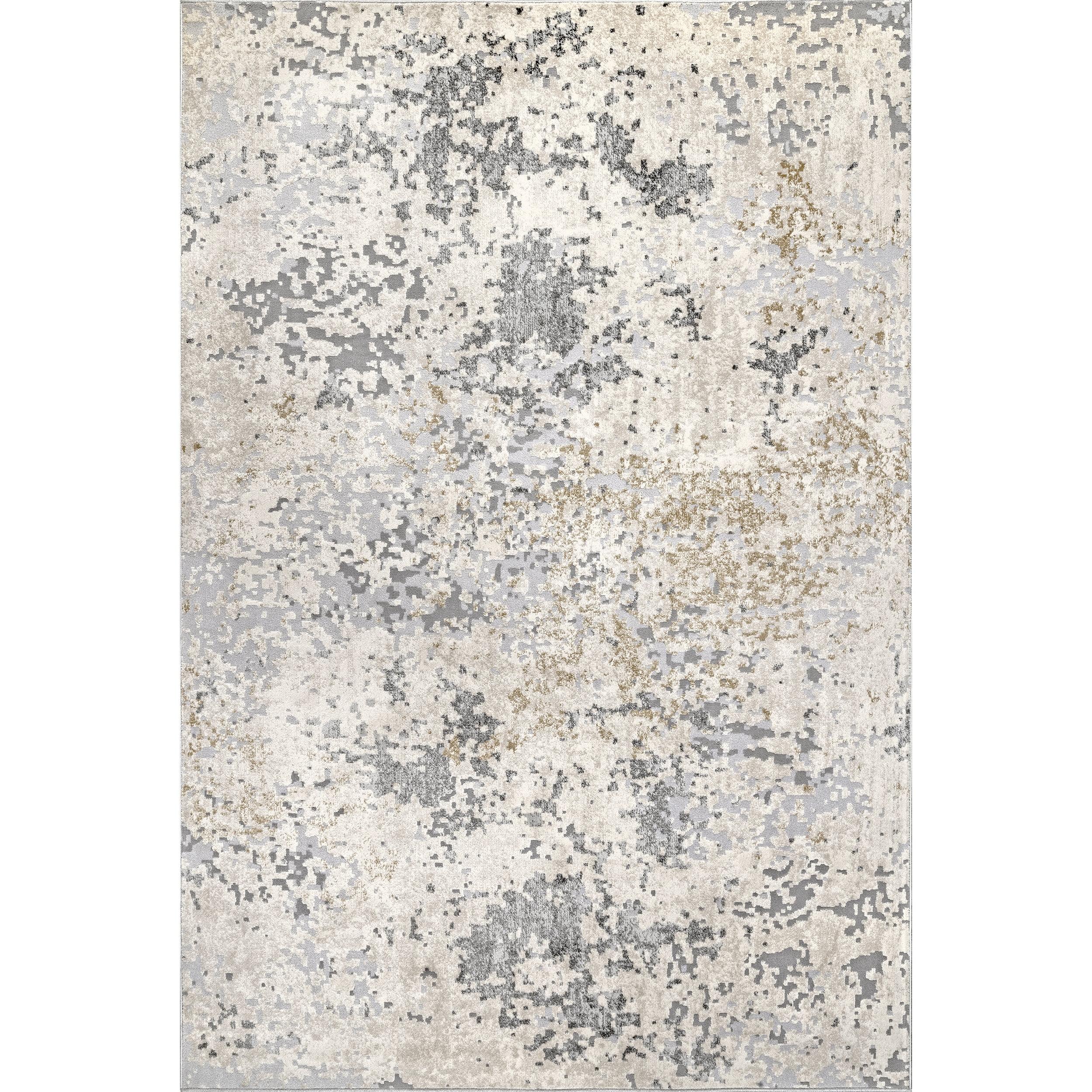 Nuloom Chastin Abstract 6 Square Indoor Area Rug for Living Room Bedroom Dining Room Kitchen, Beige/Grey