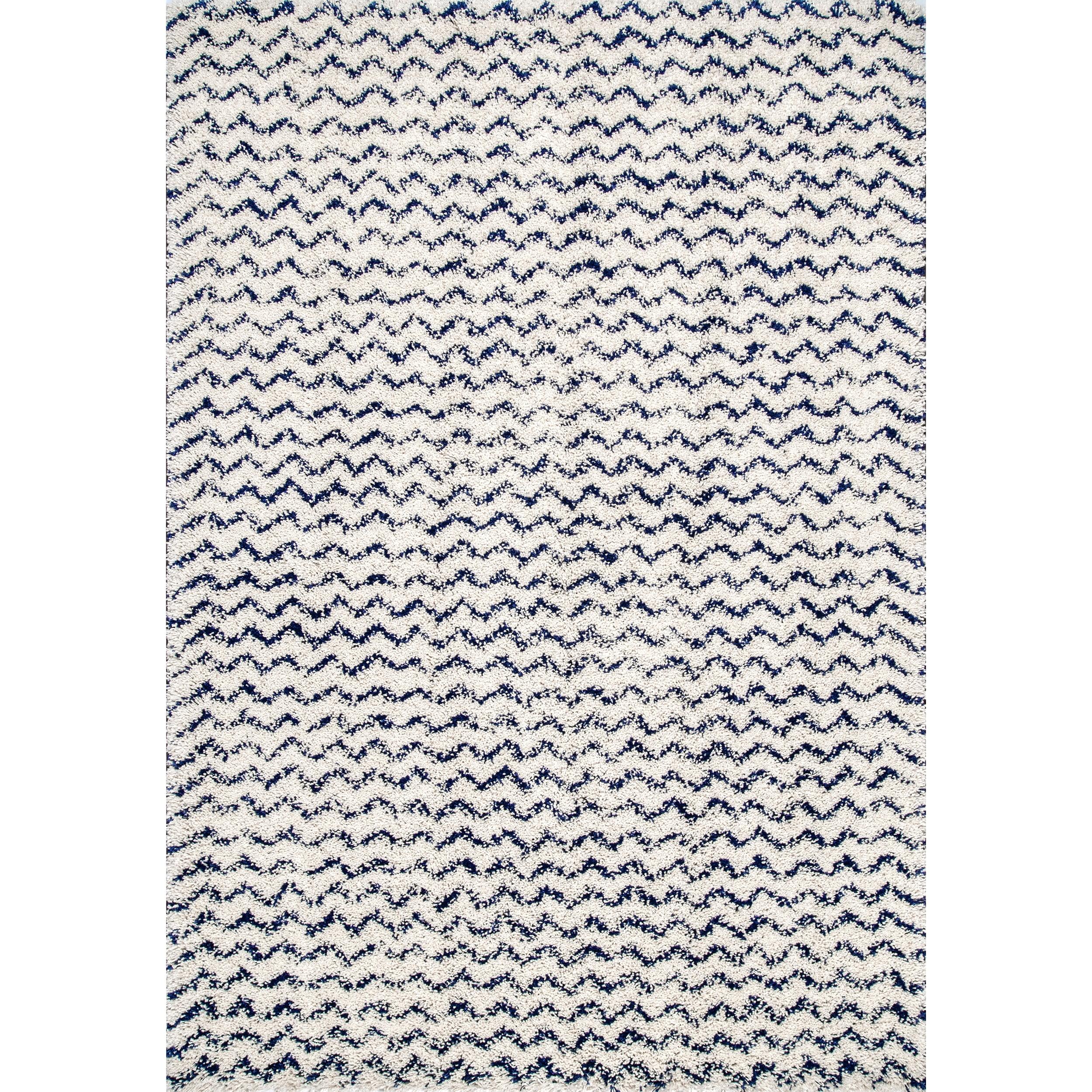 nuLOOM Cuellar Chevron Shaggy Area Rug