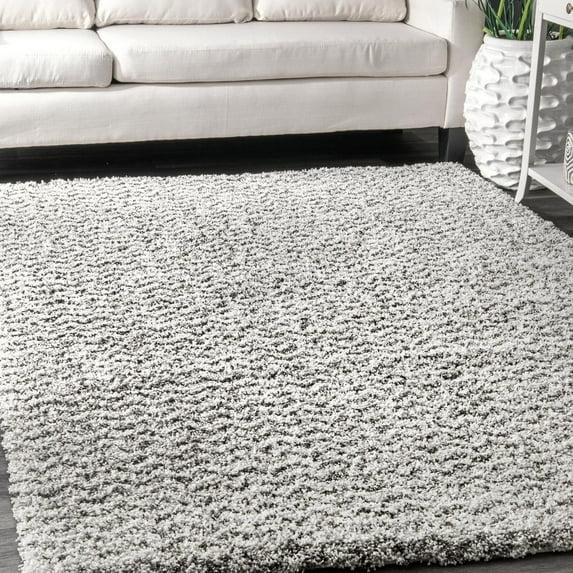 nuLOOM Cuellar Chevron Shag Area Rug, 7' 6" x 9' 6", Ivory