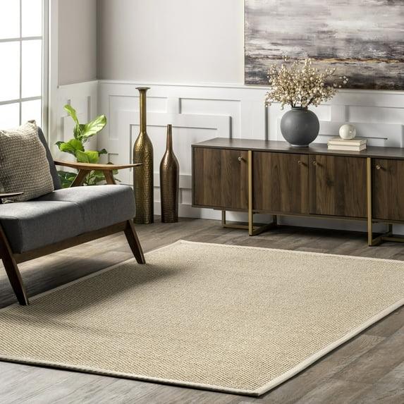 Proper Sisal and Wool Tan Area Rug