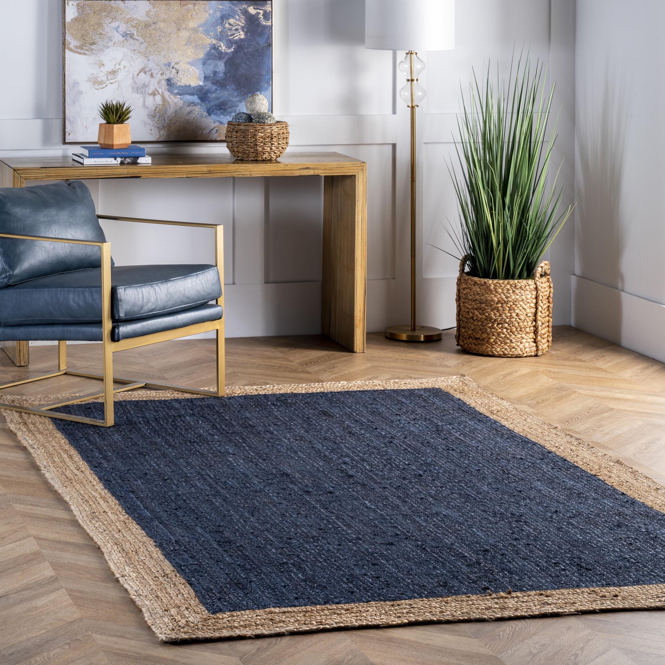 nuLOOM Eleonora Casual Jute Area Rug, 8' x 10', Eleonora Navy