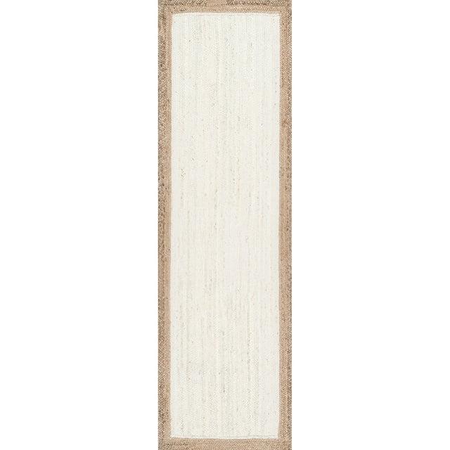 nuLOOM Eleonora Casual Jute Area Rug, Runner 2' 6" x 6', White