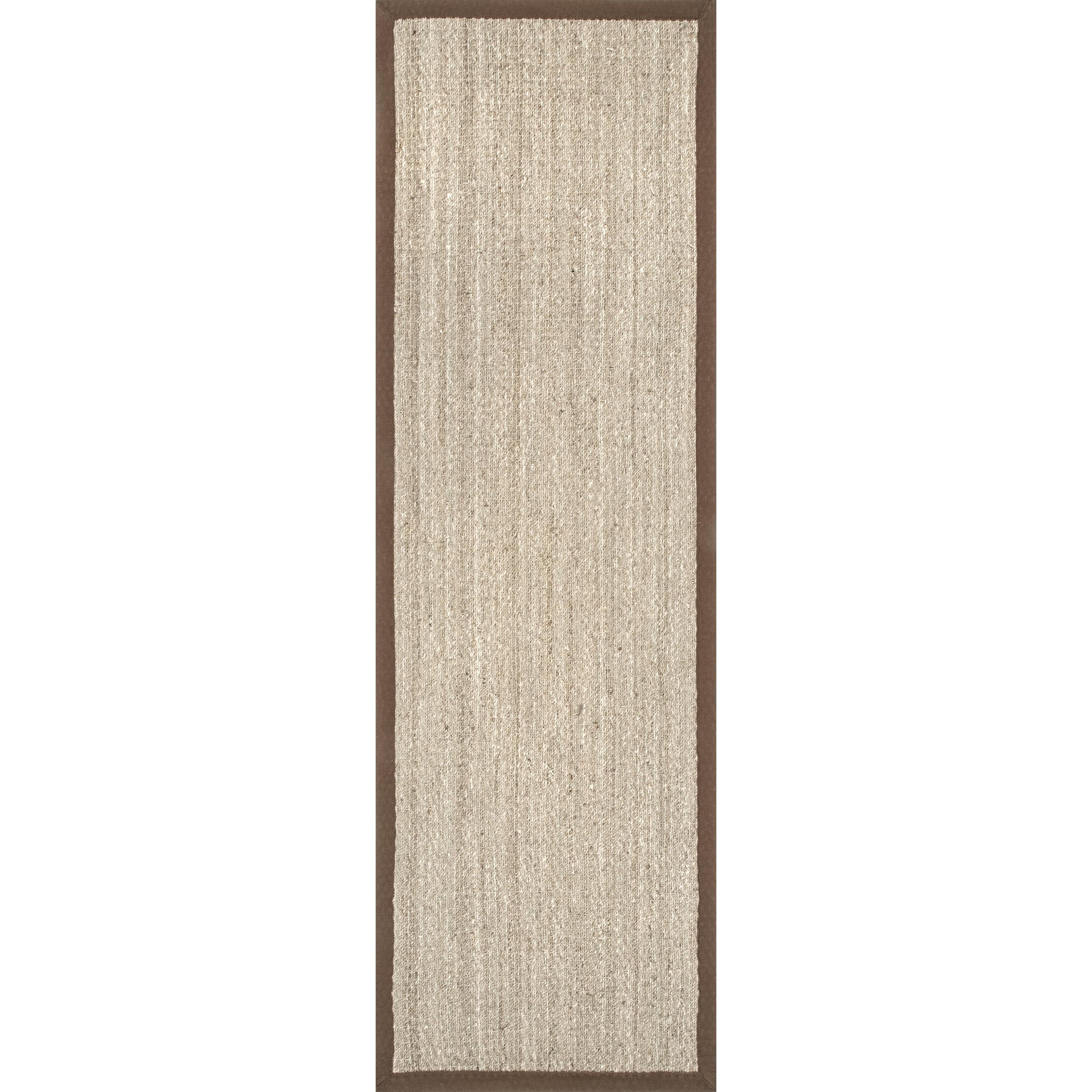 nuLOOM Elijah Farmhouse Seagrass Area Rug, 2' 6" x 8', Brown