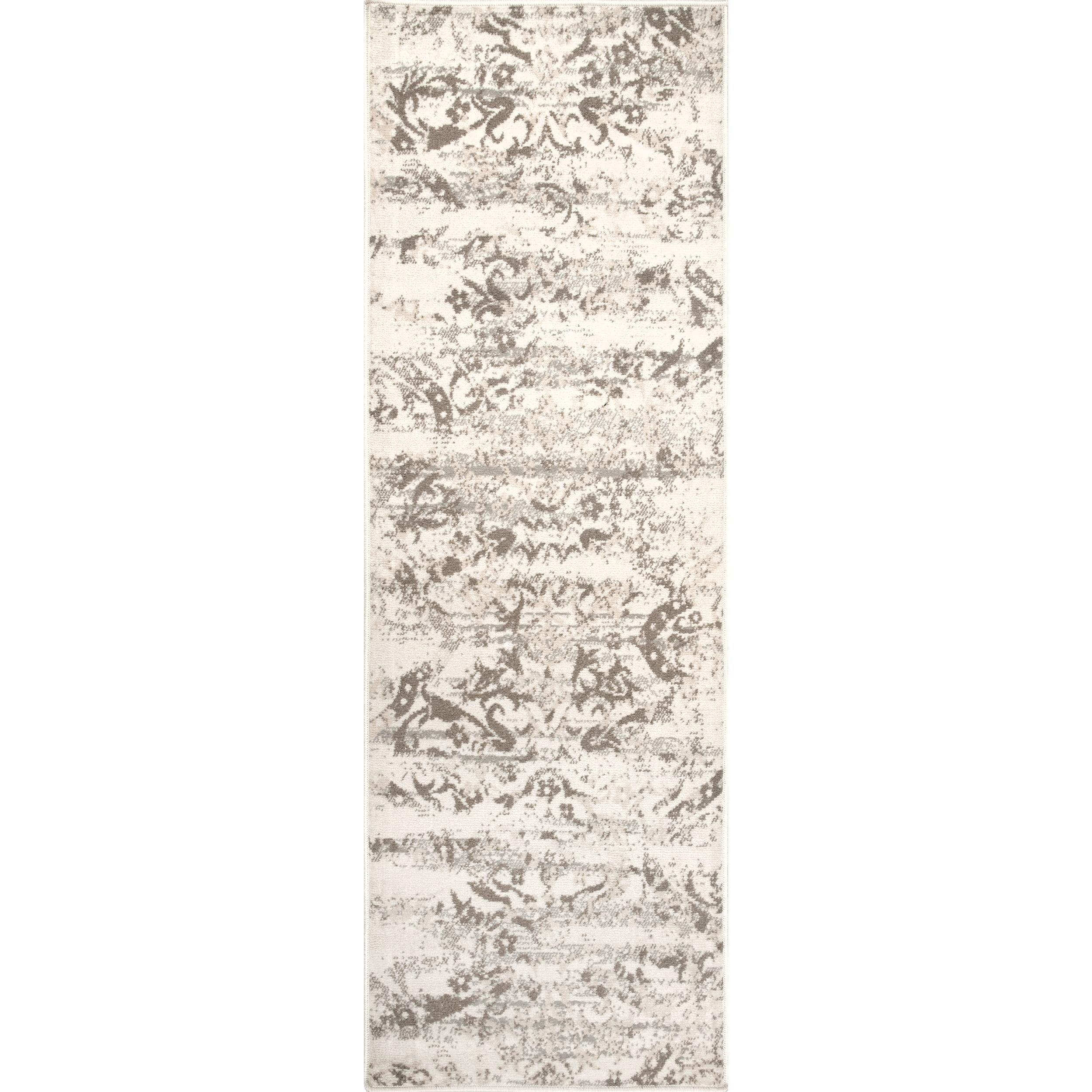 Nuloom Freja Floral & Paisley 2x10 Runner Indoor Area Rug for Living Room Bedroom Dining Room Entryway Hallway Kitchen, Beige/Ivory