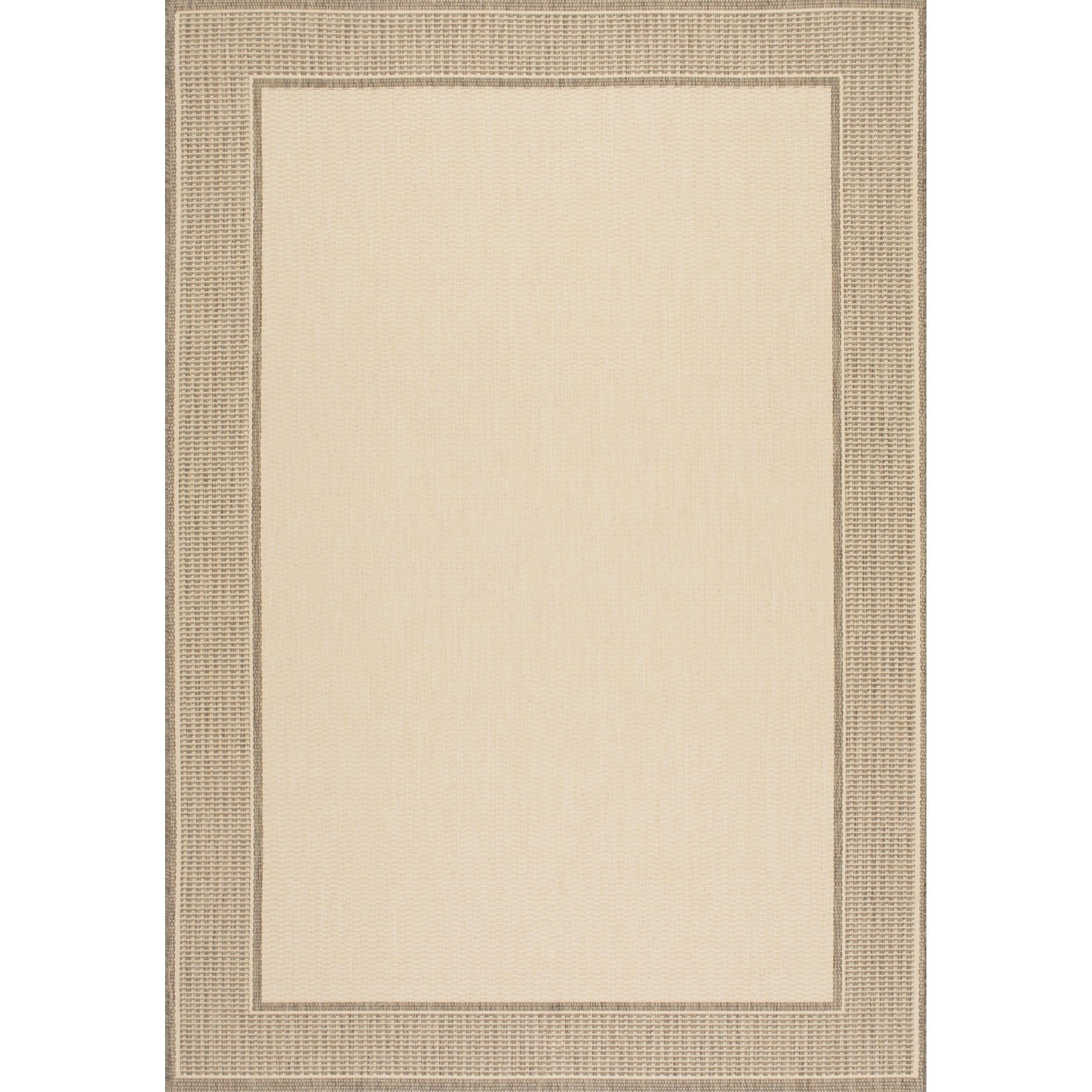 Nuloom Gris Bordered 3x5 Indoor/Outdoor Accent Rug for Living Room Patio Deck Front Porch Entryway Kitchen, Beige/Tan