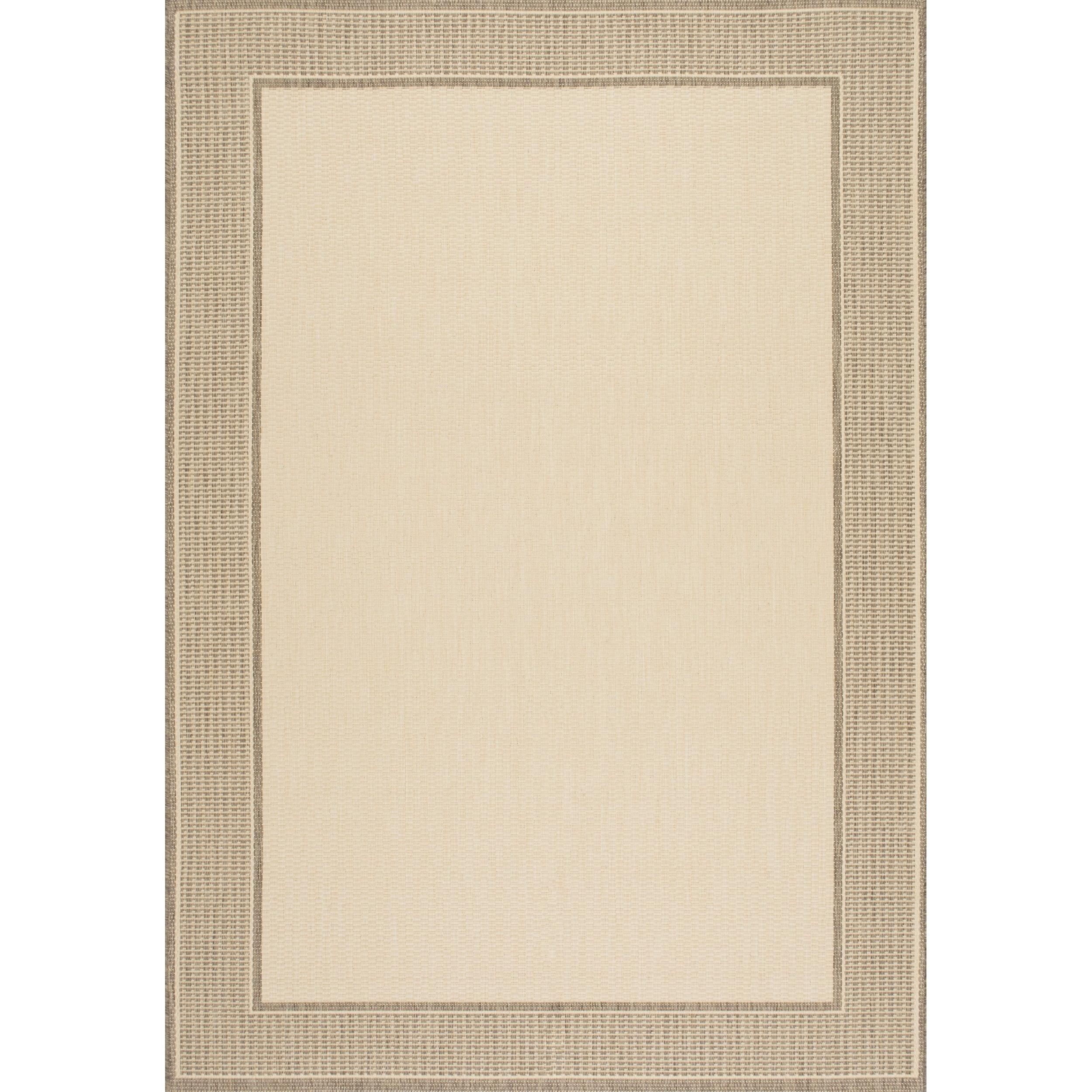 nuLOOM Gris Border Indoor/Outdoor Area Rug, 5' 3" x 7' 6", Beige