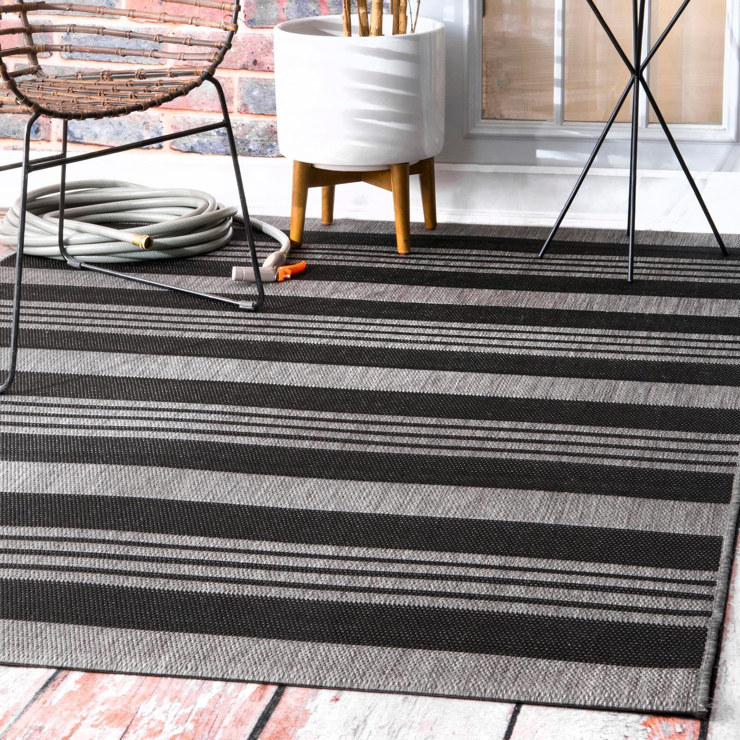 nuLOOM Robin Multi Stripe Indoor/Outdoor Area Rug