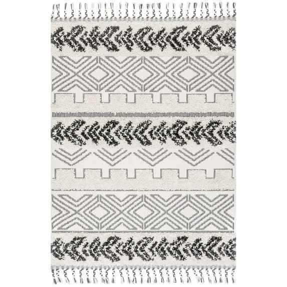 nuLOOM Zuri Shaggy Banded Area Rug