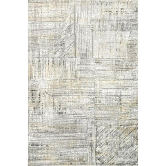 Nuloom Helene Abstract 5x8 Indoor Area Rug for Living Room Bedroom Dining Room Kitchen, Beige/Ivory