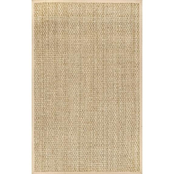 Nuloom Hesse Checker Weave Seagrass Indoor Area Rug, 2' 6" x 4', Natural