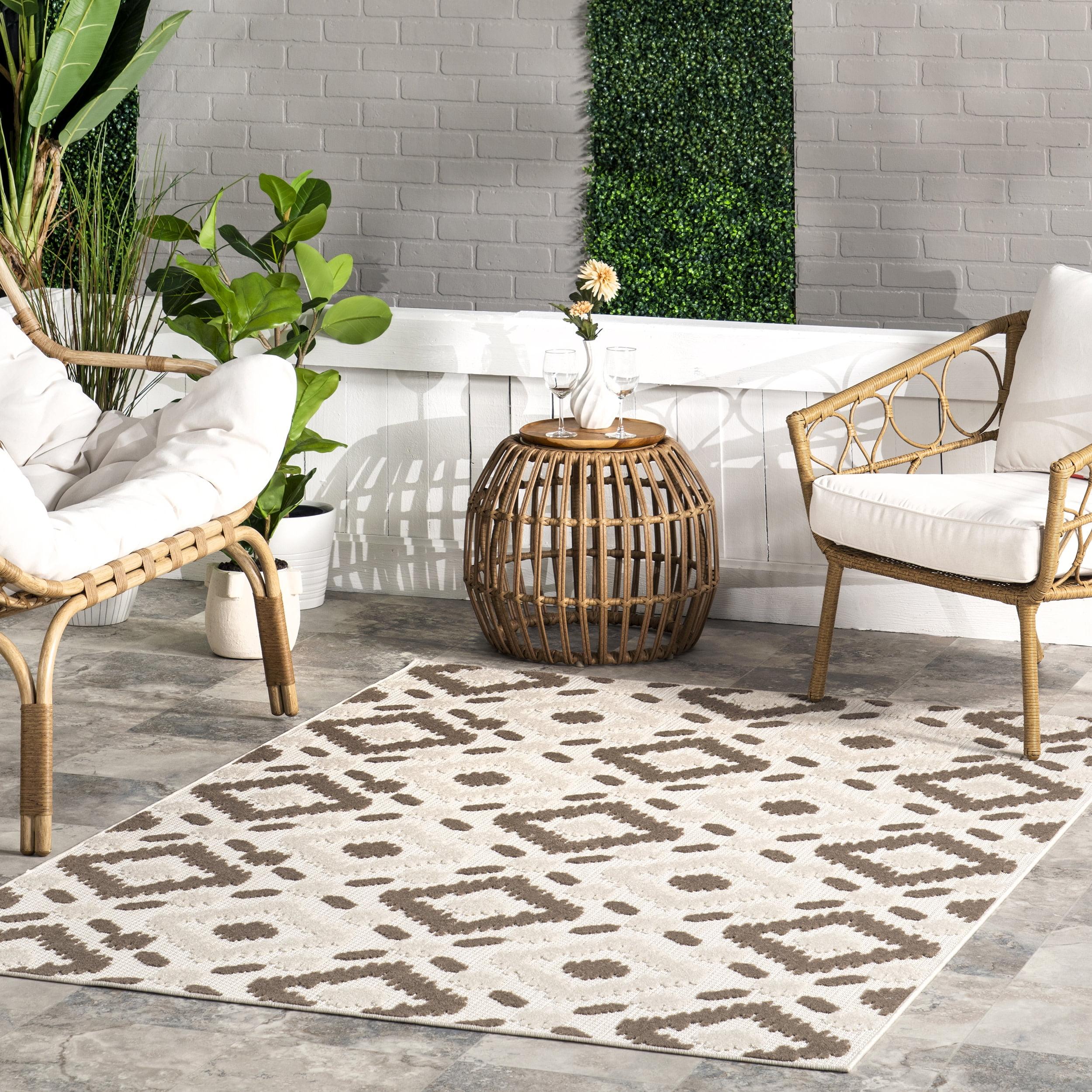 Nuloom Indoor/Outdoor Transitional Labyrinth Area Rug