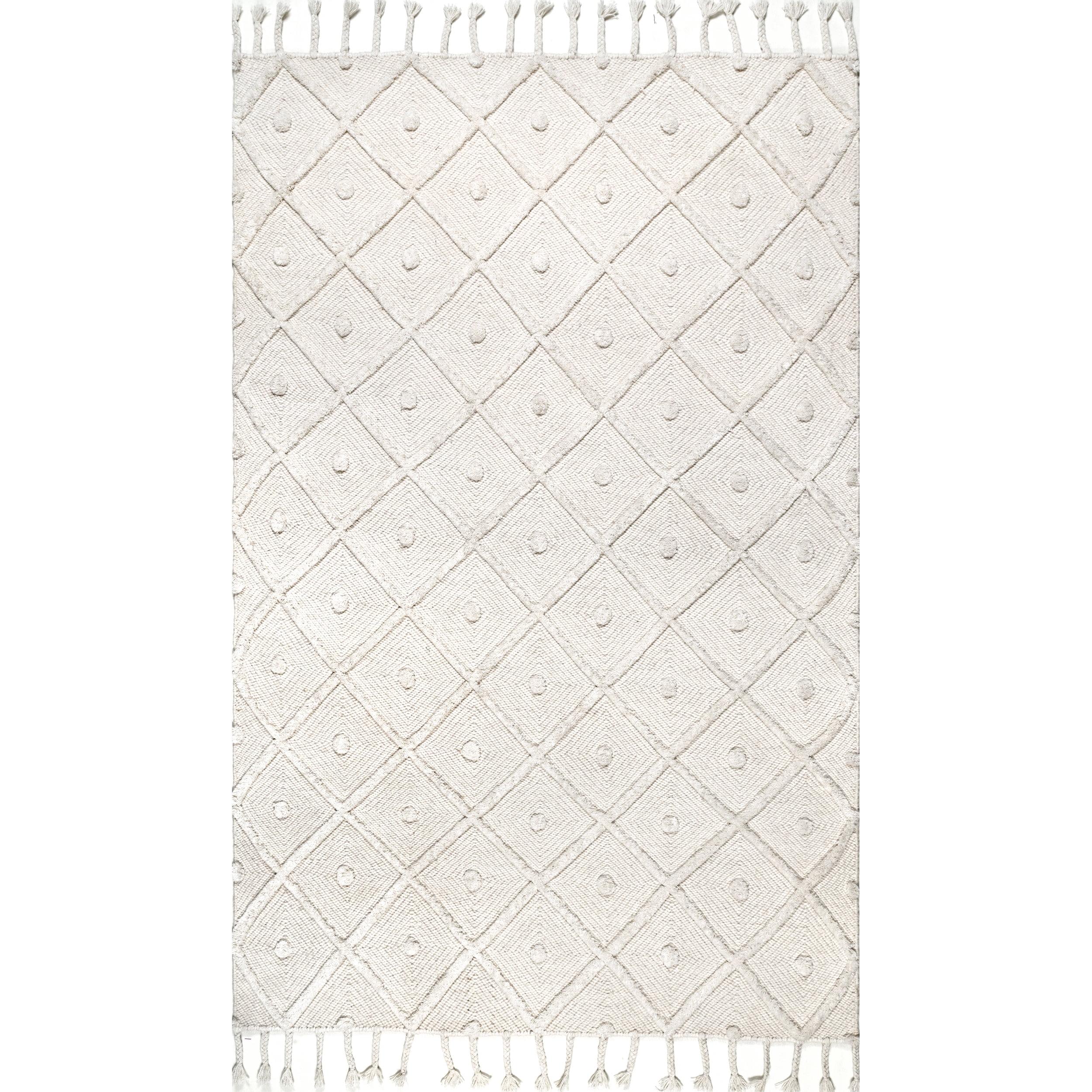 nuLOOM Jinny Moroccan Wool Tasseled Area Rug
