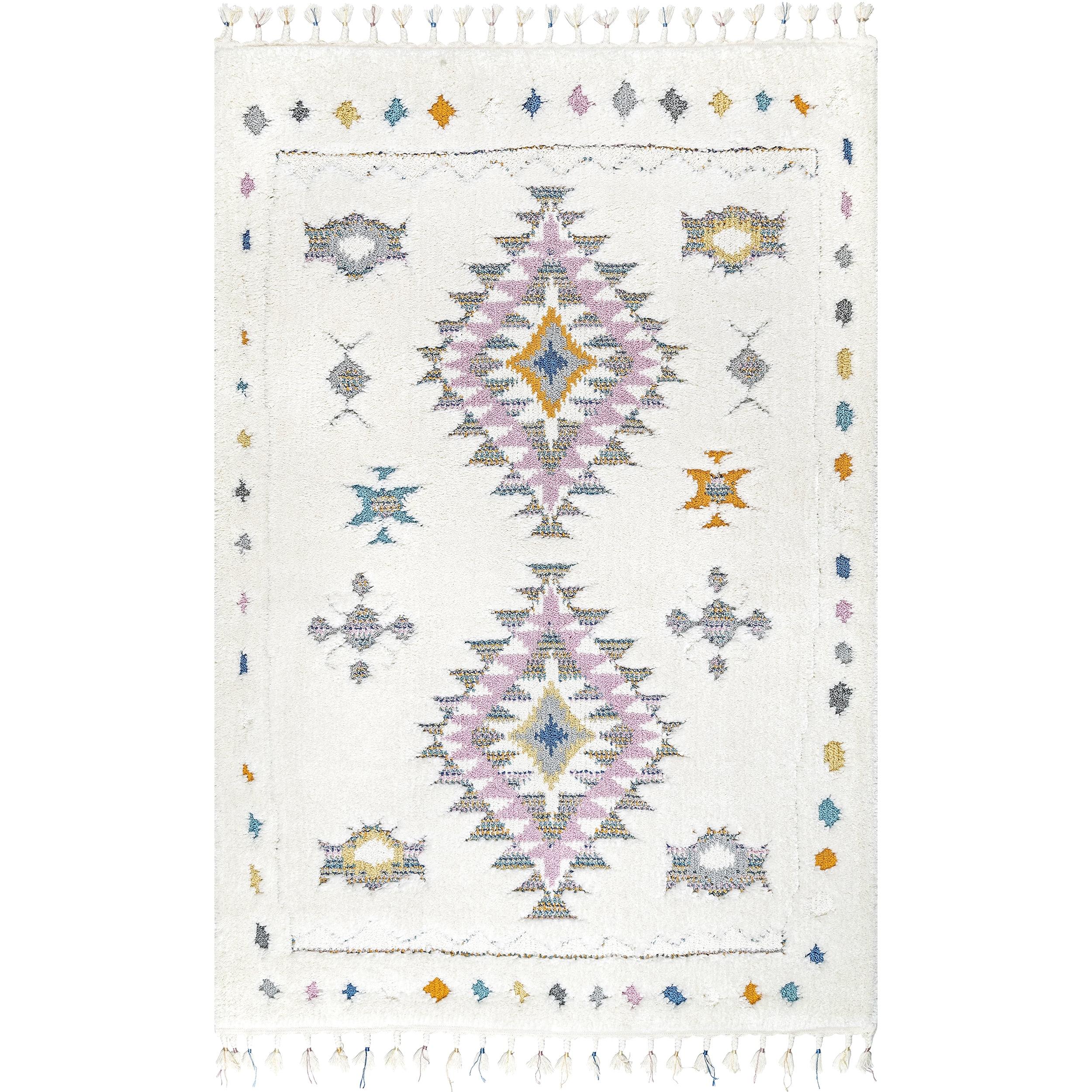 Nuloom Jocelyn Global Shag Tasseled Indoor Area Rug